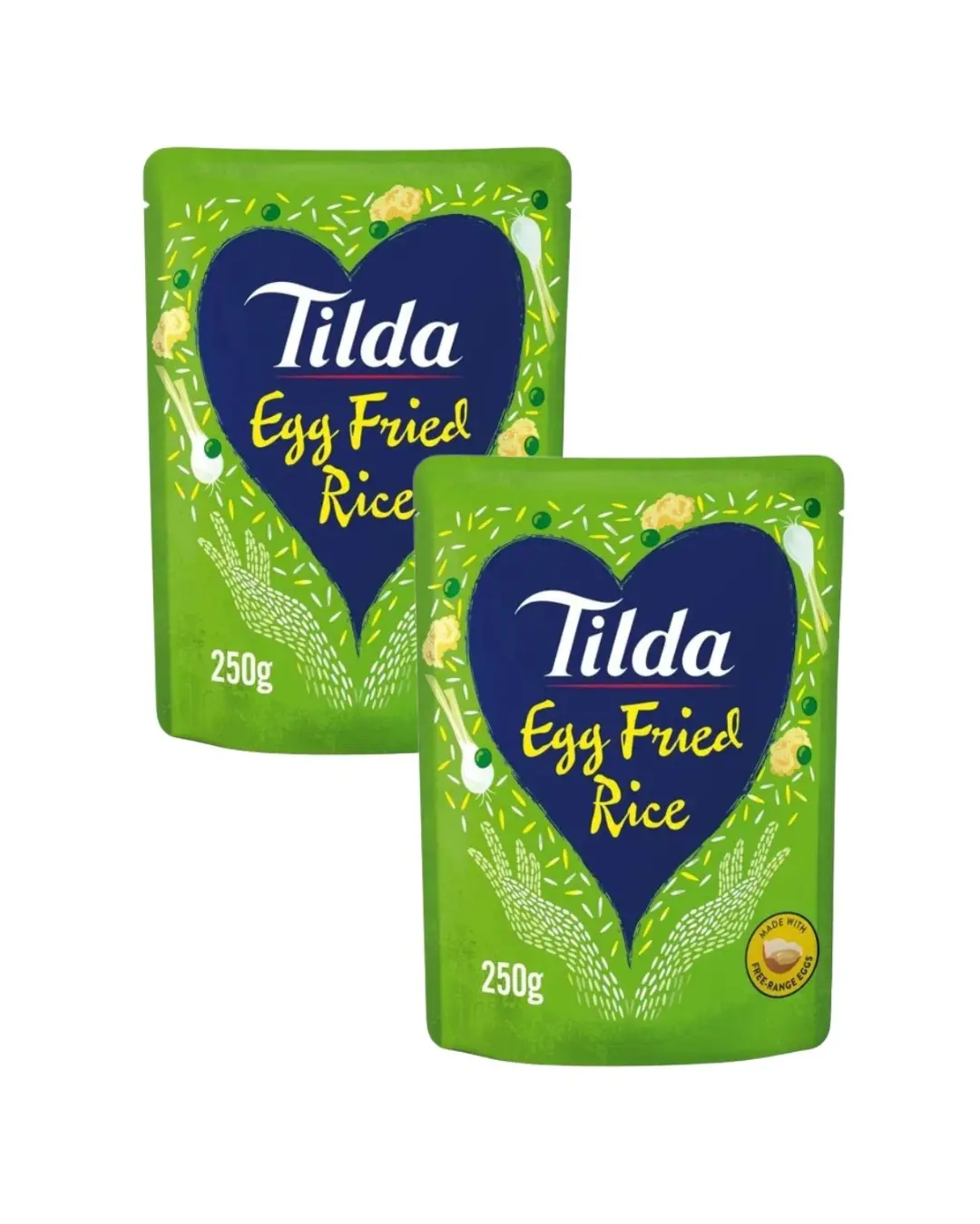  Tilda Microwave Basmati Rice Egg Fried 2 X 250 g