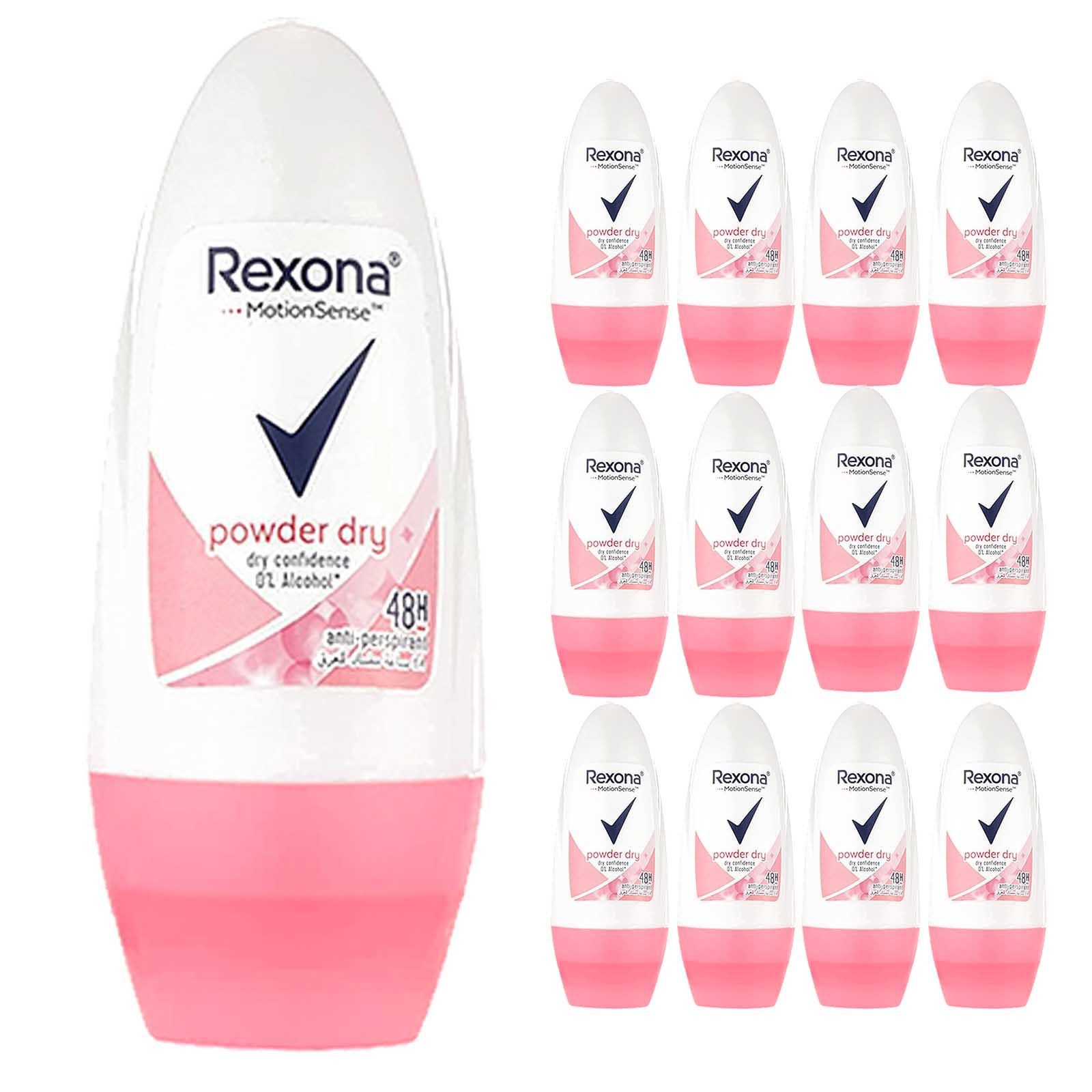 ROLL ON POWDER DRY WOMEN REXONA (12 X 50 ML)