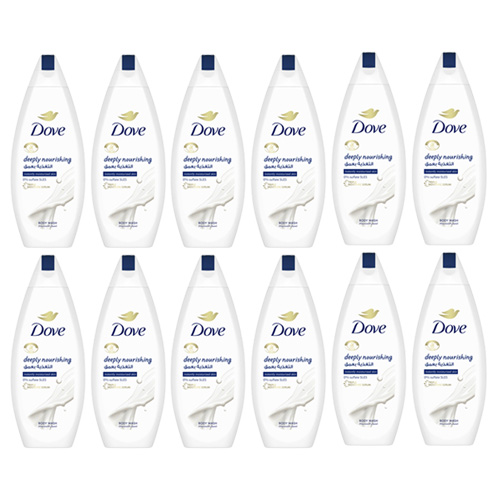  Dove Deeply Nourishing Body Wash 12 X 500 ml