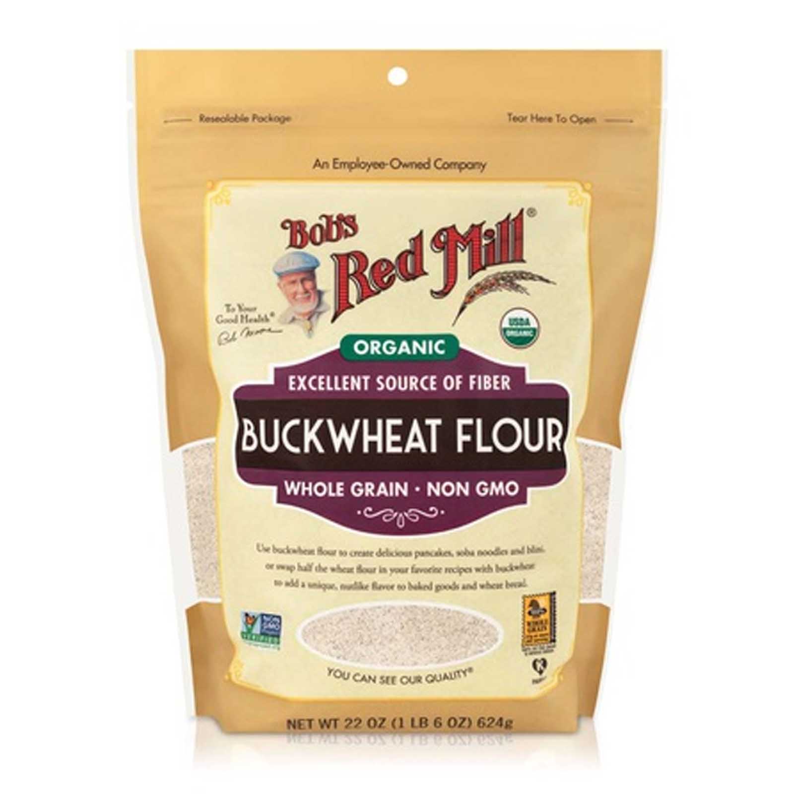 FLOUR BUCKWHEAT ORGANIC BOBS RED MILL ( 623 GM ) 