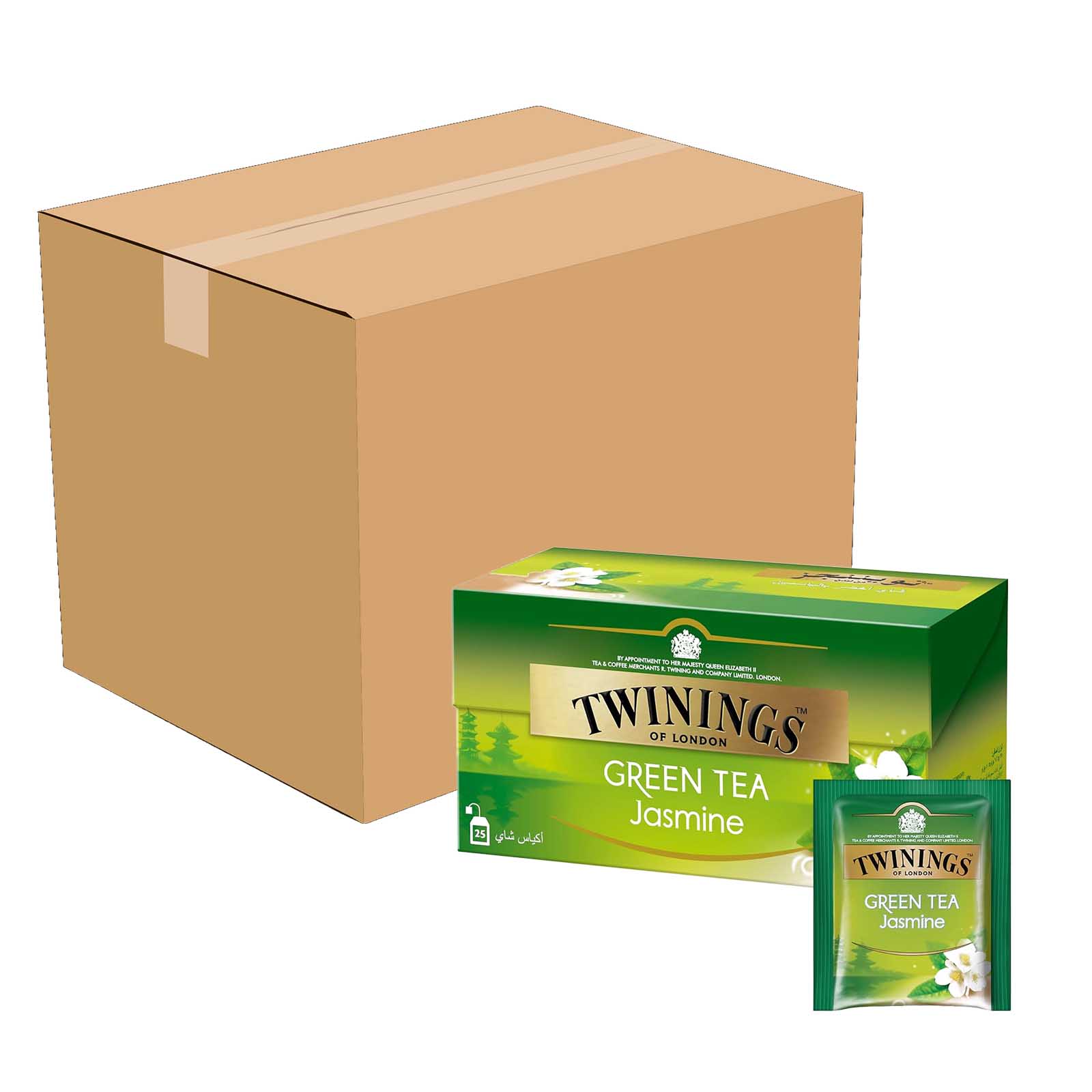 TEA BAG GREEN TEA JASMINE GOLDLINE TWININGS ( 12 X 25 BAG )