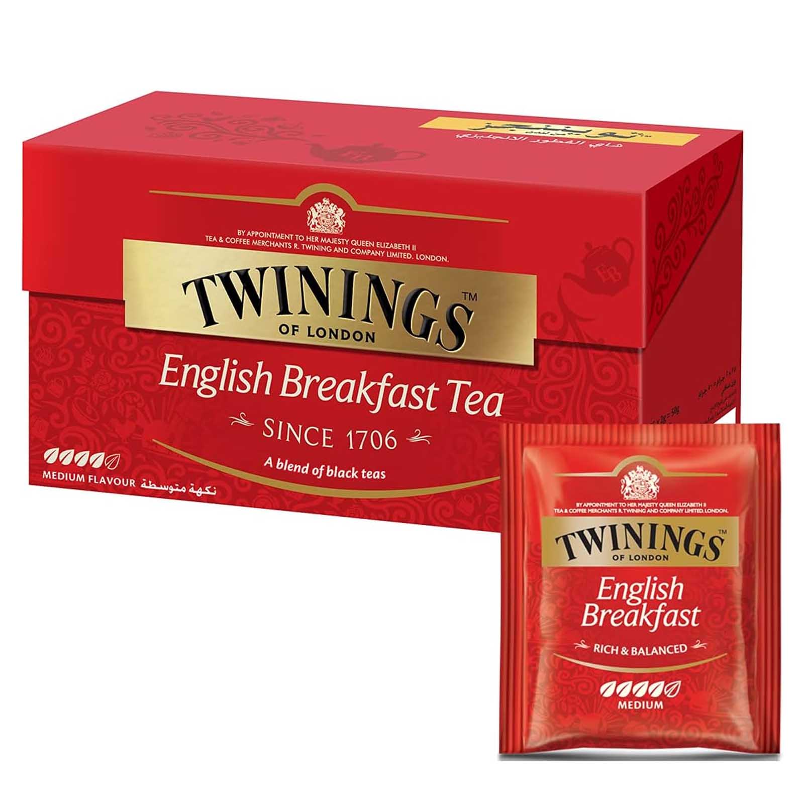 TEA BAG ENGLISH BREAKFAST GOLDLINE TWININGS ( 25 BAG )