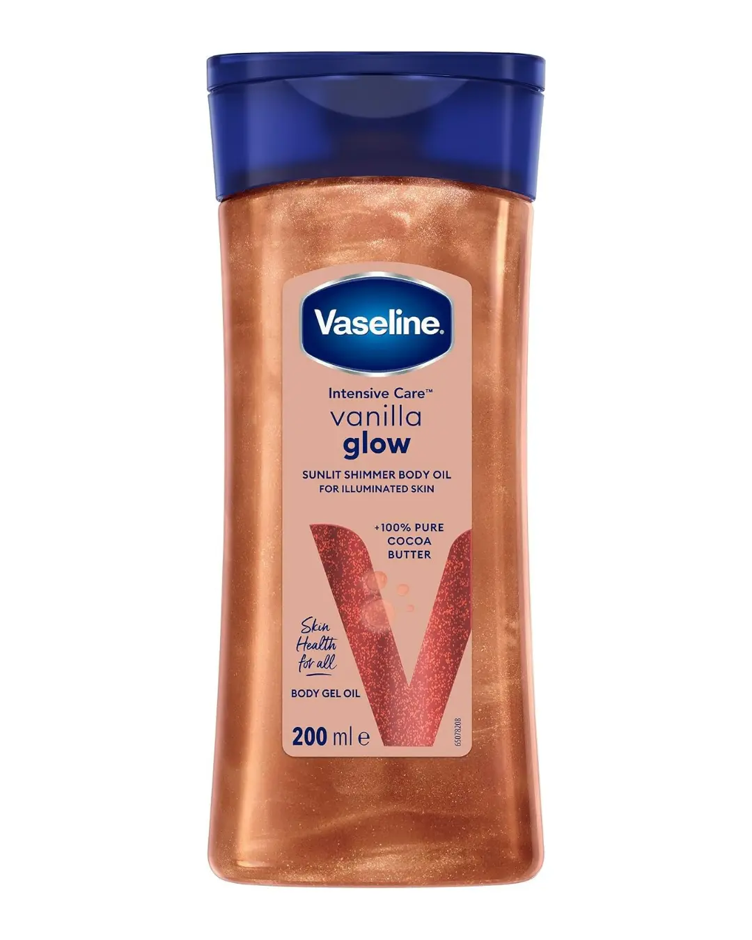 BODY GEL OIL VANILLA GLOW VASELINE ( 200 ML )