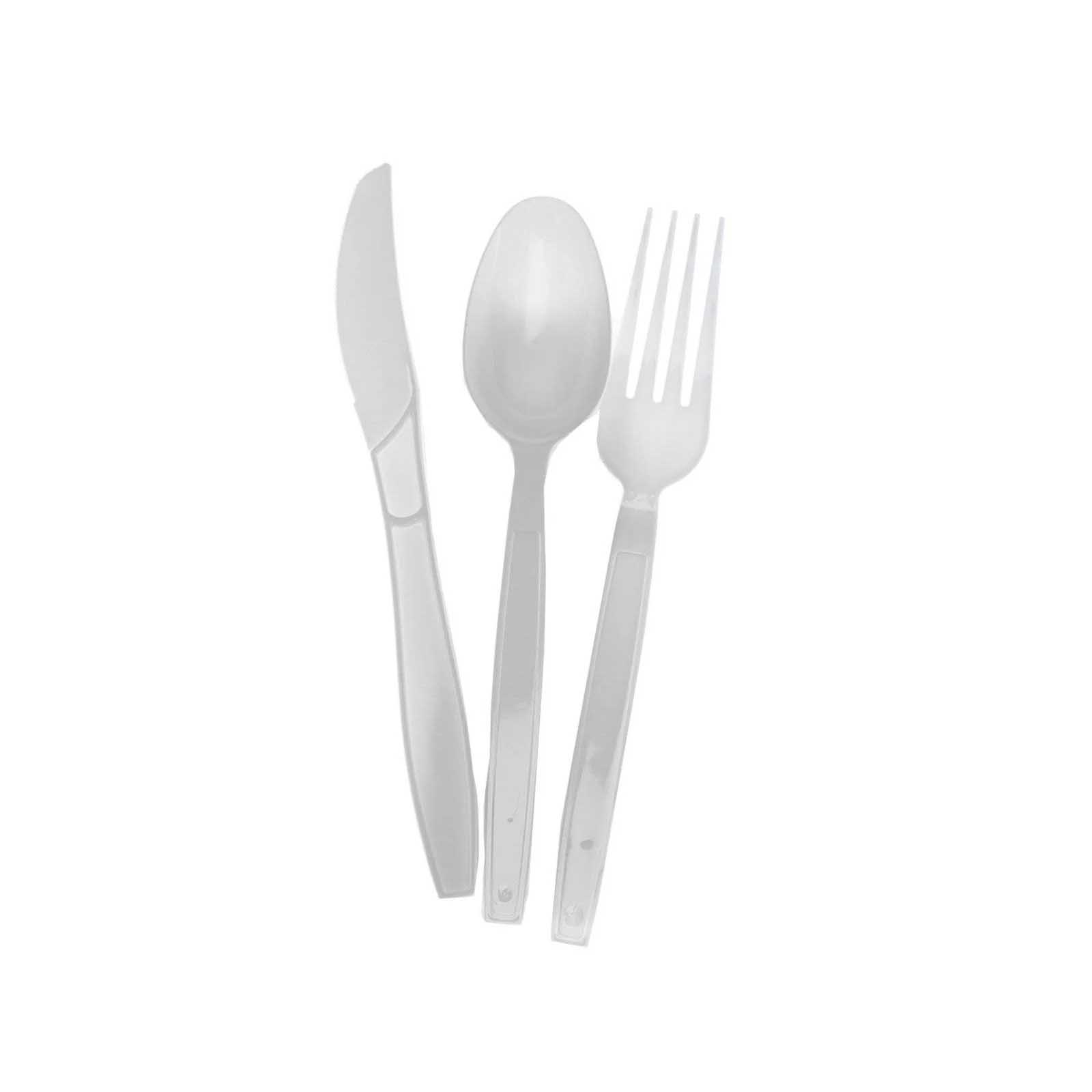 CUTLERY SET BLK  ( SPOON/FORK/KNIFE/NAPKIN 30 X 30 ) HOT PACK ( 500 SETS )