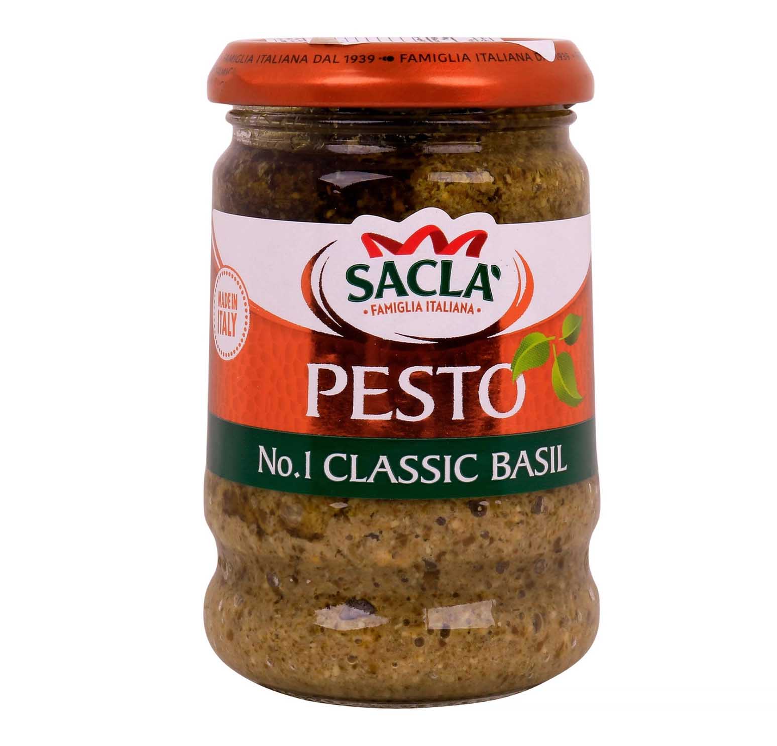 PESTO BASIL CLASSIC SACLA ( 190 gm )