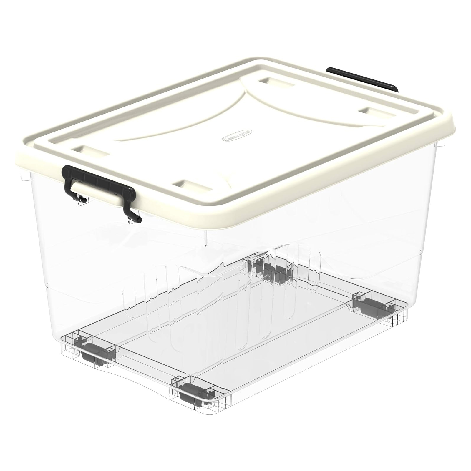  Cosmoplast Storage Box Plastic With Wheels & Lockable Lid 33 L Pc