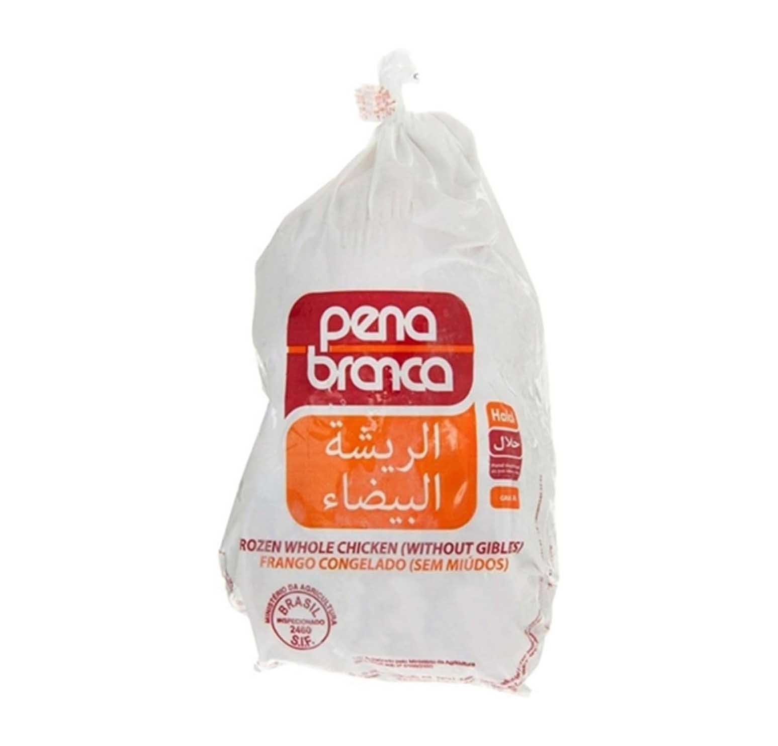 CHICKEN WHOLE FROZEN PENA BRANCA (1100 gm)