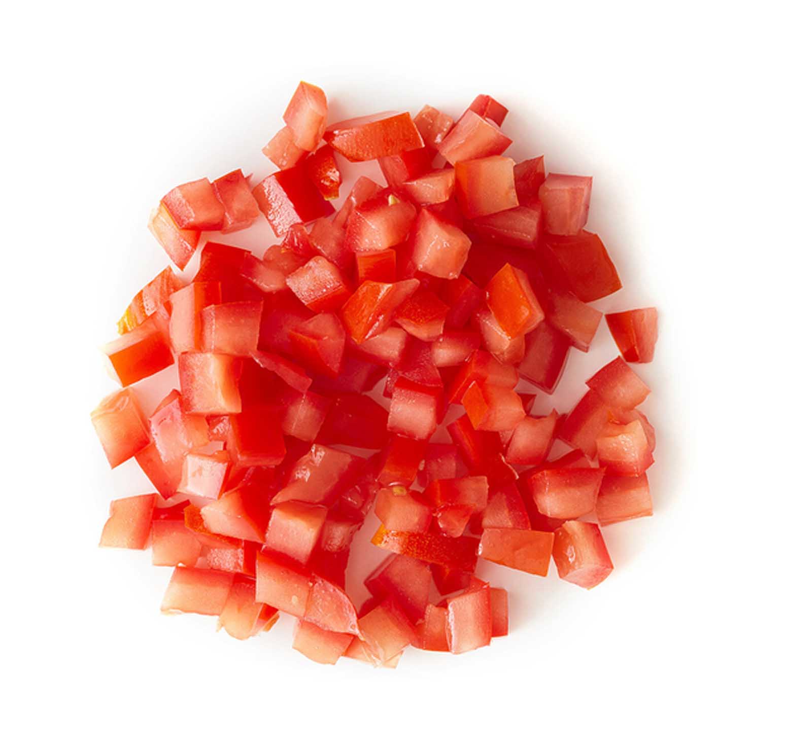 TOMATO CUBES - 10 MM ( KG )