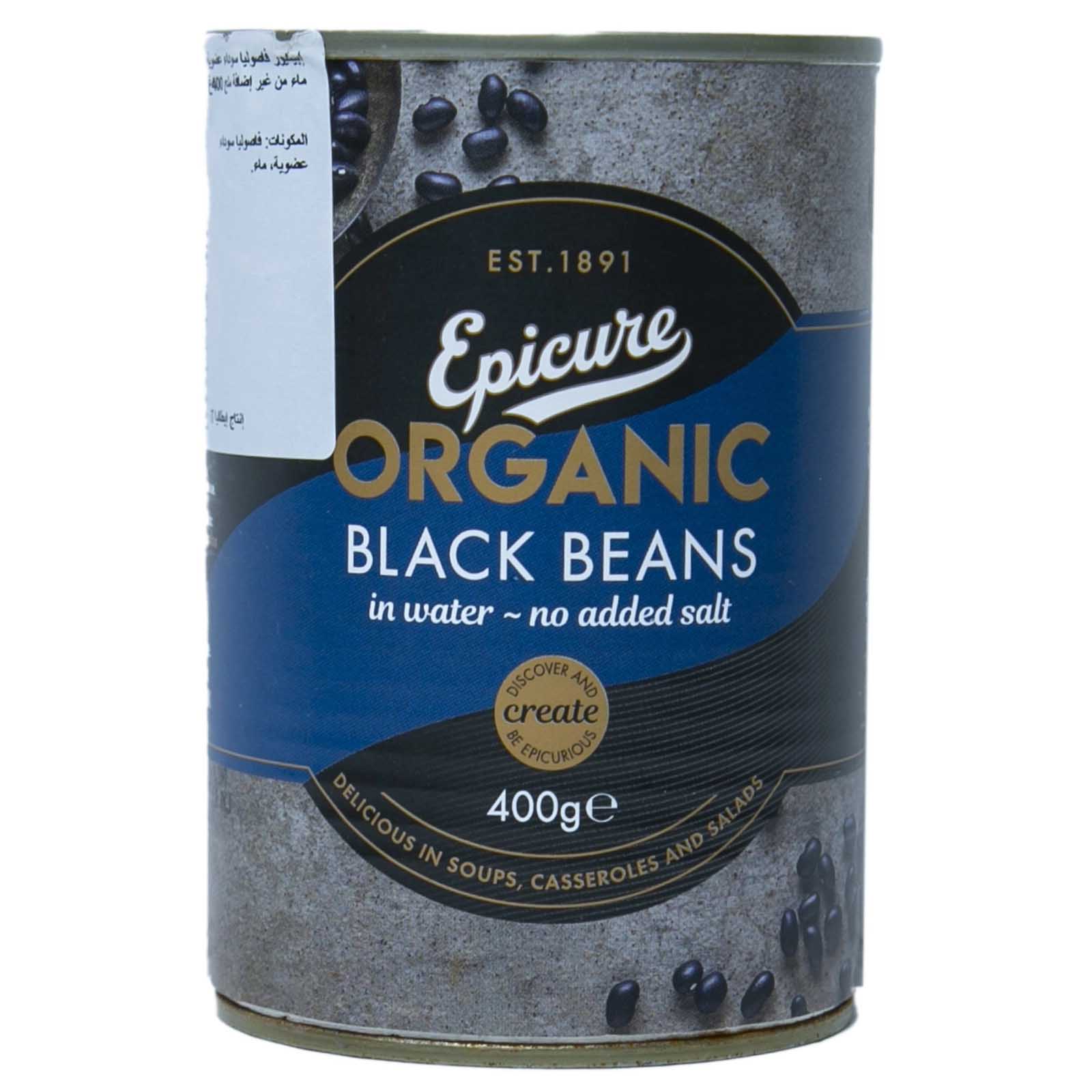  Epicure Organic Black Beans 400 g