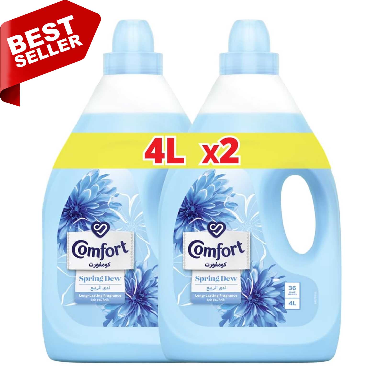 FABRIC SOFTENER SPRING DEW COMFORT ( 2 X 4 LTR )