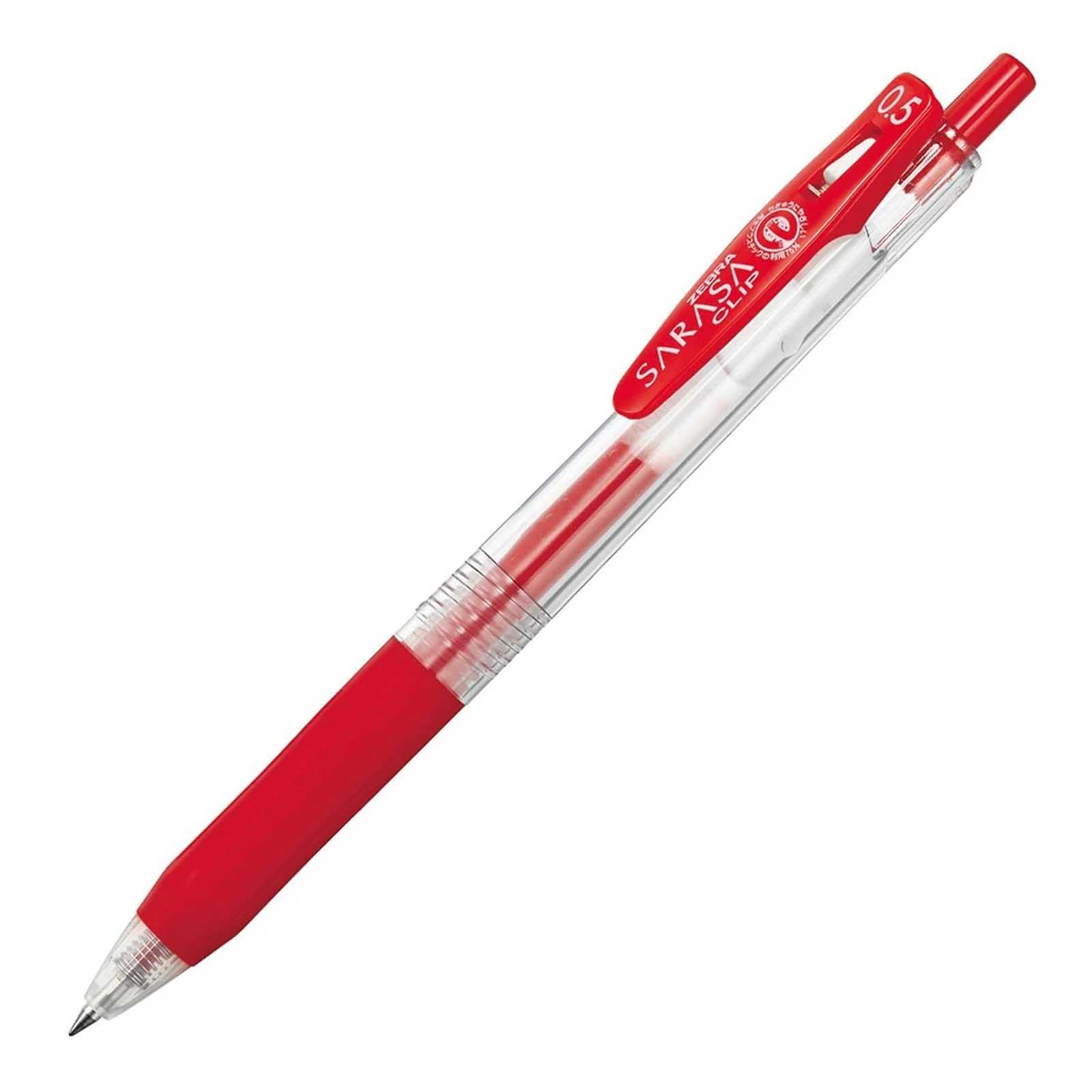  Zebra Sarasa 0.5mm Red Gel Rollerball JJ15-R 12Pcs