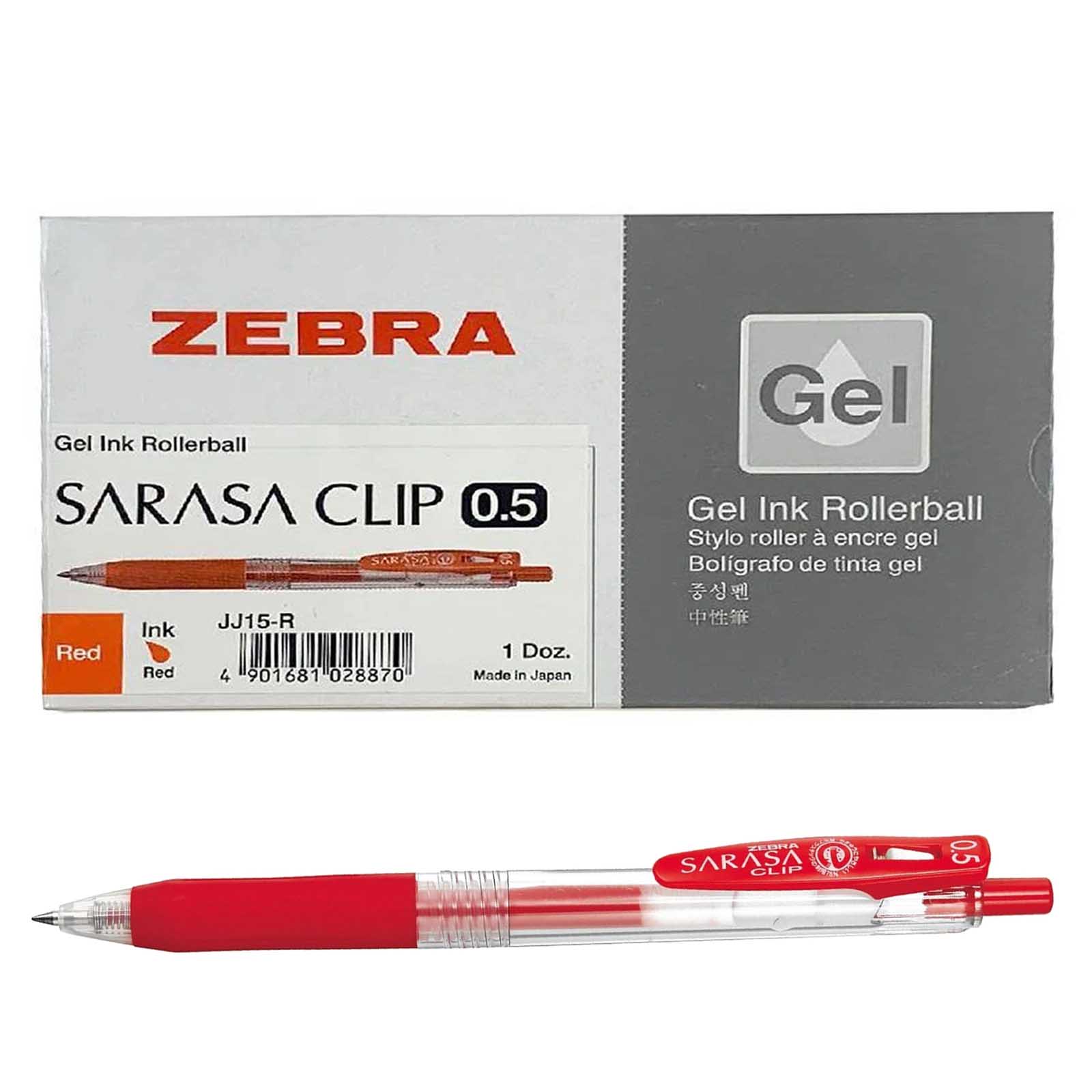 PEN RED 0.5 SARAZA ZEBRA ( 1 X 12 PC )