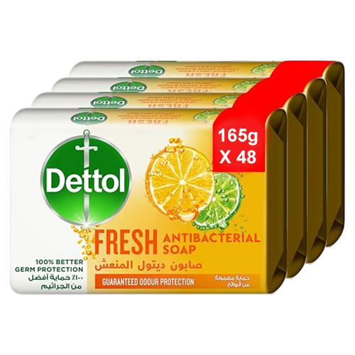  Dettol Antibacterial Fresh Soap 48 x 165 g