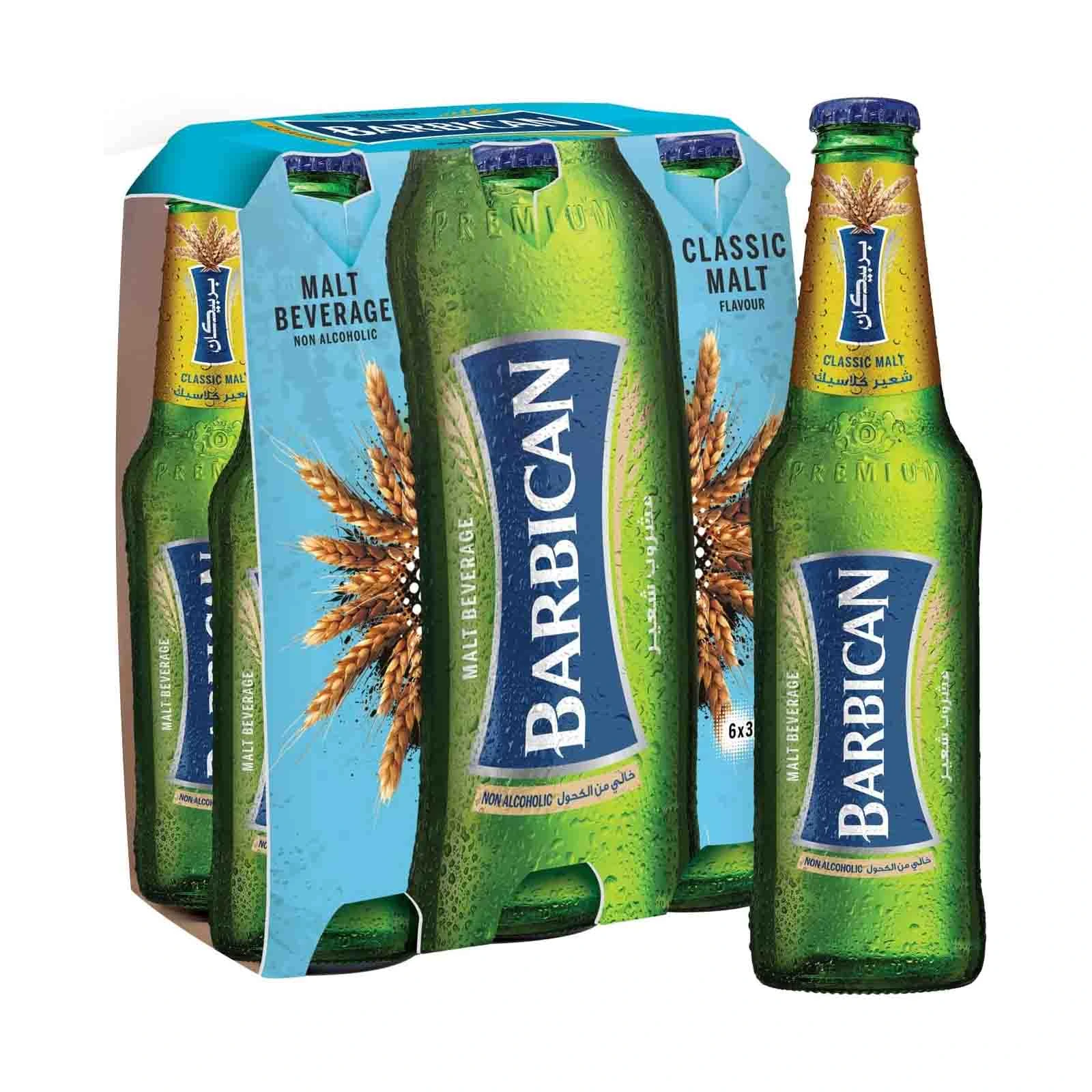 NON ALCOHOLIC BEVERAGE MALT BARBICAN (6 X 330 ML)