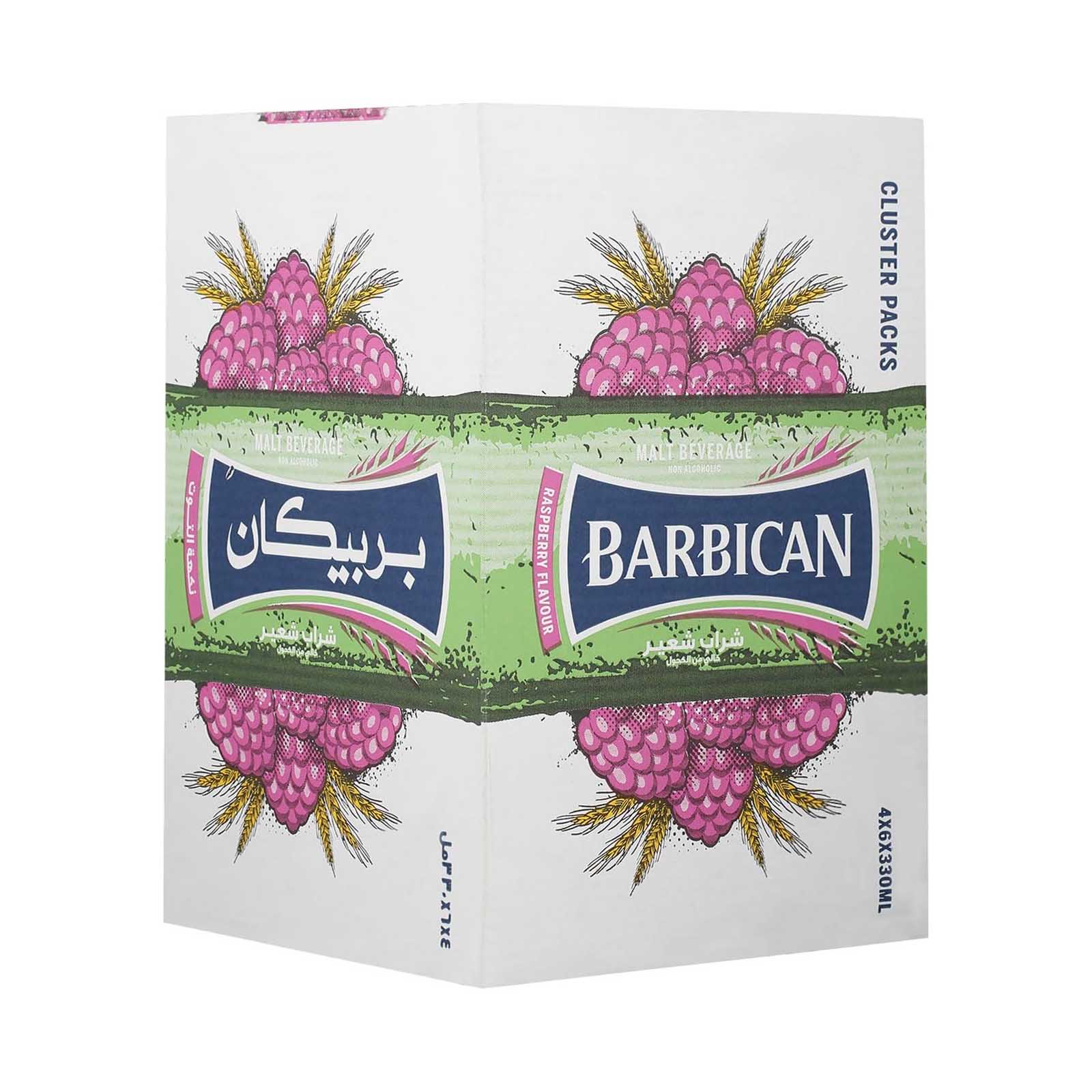 NON ALCOHOLIC BEVERAGE RASPBERRY BARBICAN (4 X 6 X 330 ML)