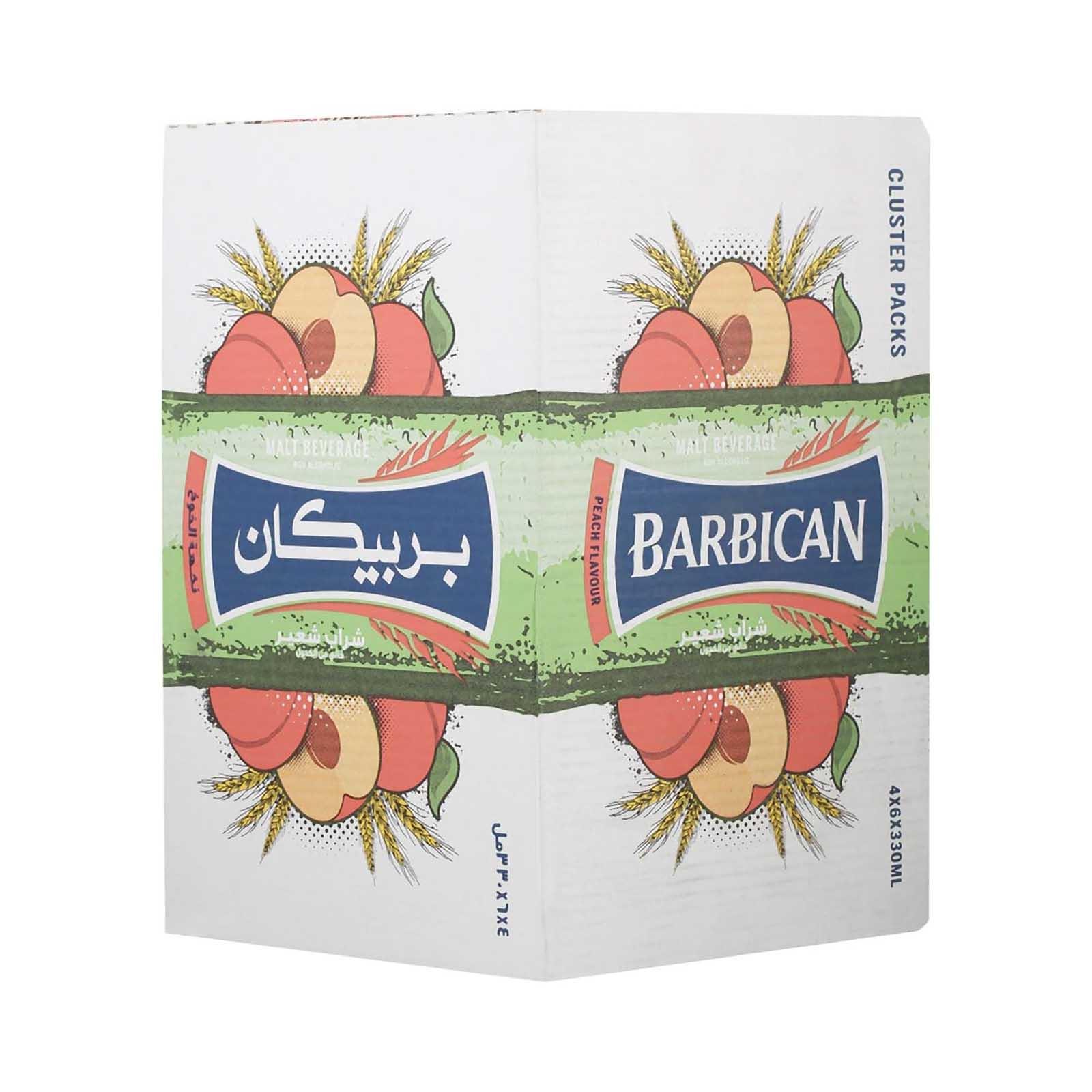 NON ALCOHOLIC BEVERAGE PEACH BARBICAN (4 X 6 X 330 ML)