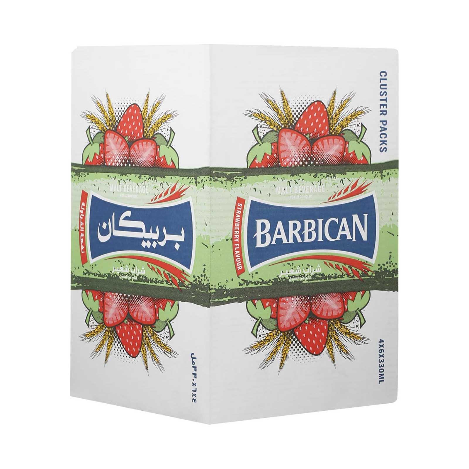 NON ALCOHOLIC BEVERAGE STRAWBERRY BARBICAN (4 X 6 X 330 ML)