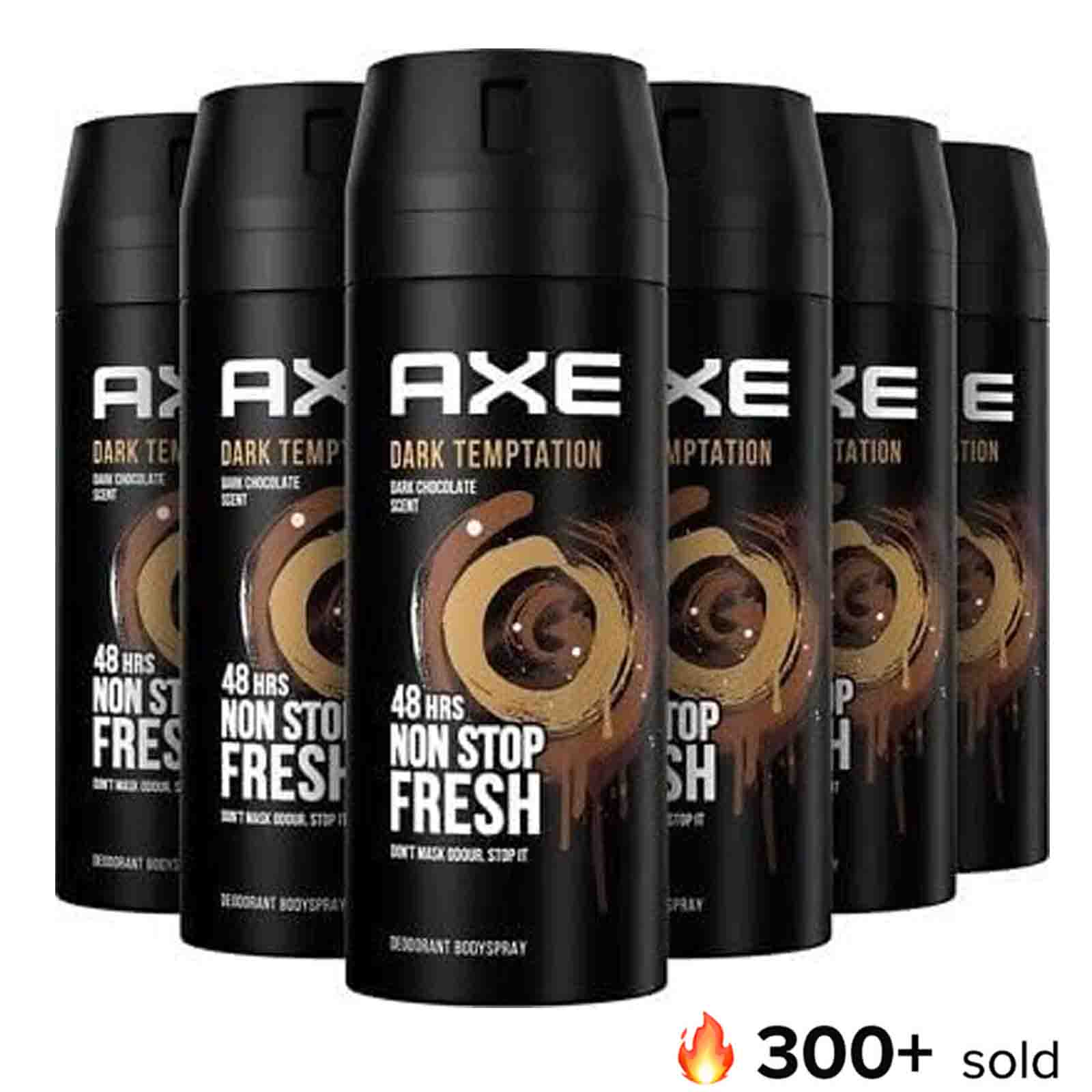 DEODORANT AEROSOL MEN NON STOP FRESH DARK TEMPTATION AXE ((4 + 2) X 150 ML)