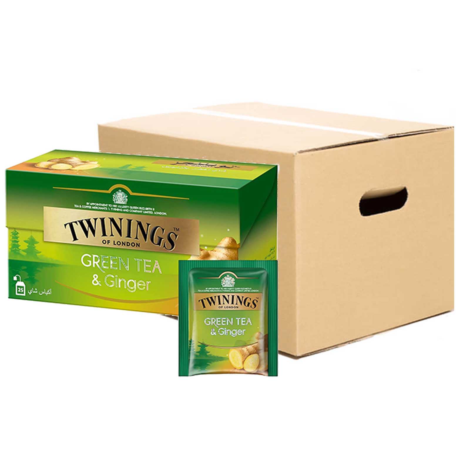 TEA BAG GINGER GREEN TEA TWININGS (12 X 25 BGS)