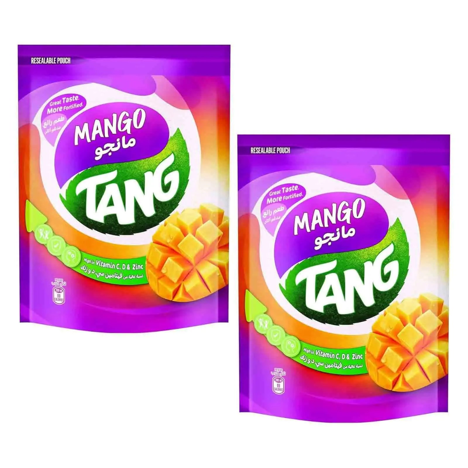 FLAVOURED JUICE MANGO POUCH TANG (2 X 375 GM)