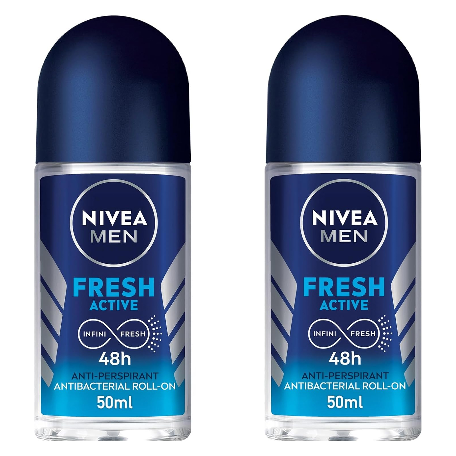 ROLL ON MEN FRESH ACTIVE NIVEA (2 X 50 ML)