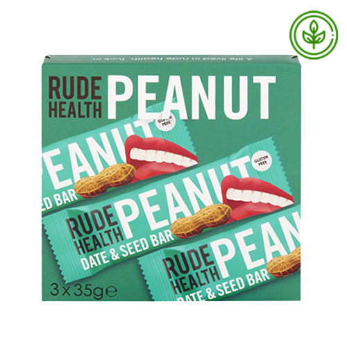  Rude Health Organic Peanut Bar 3 x 35