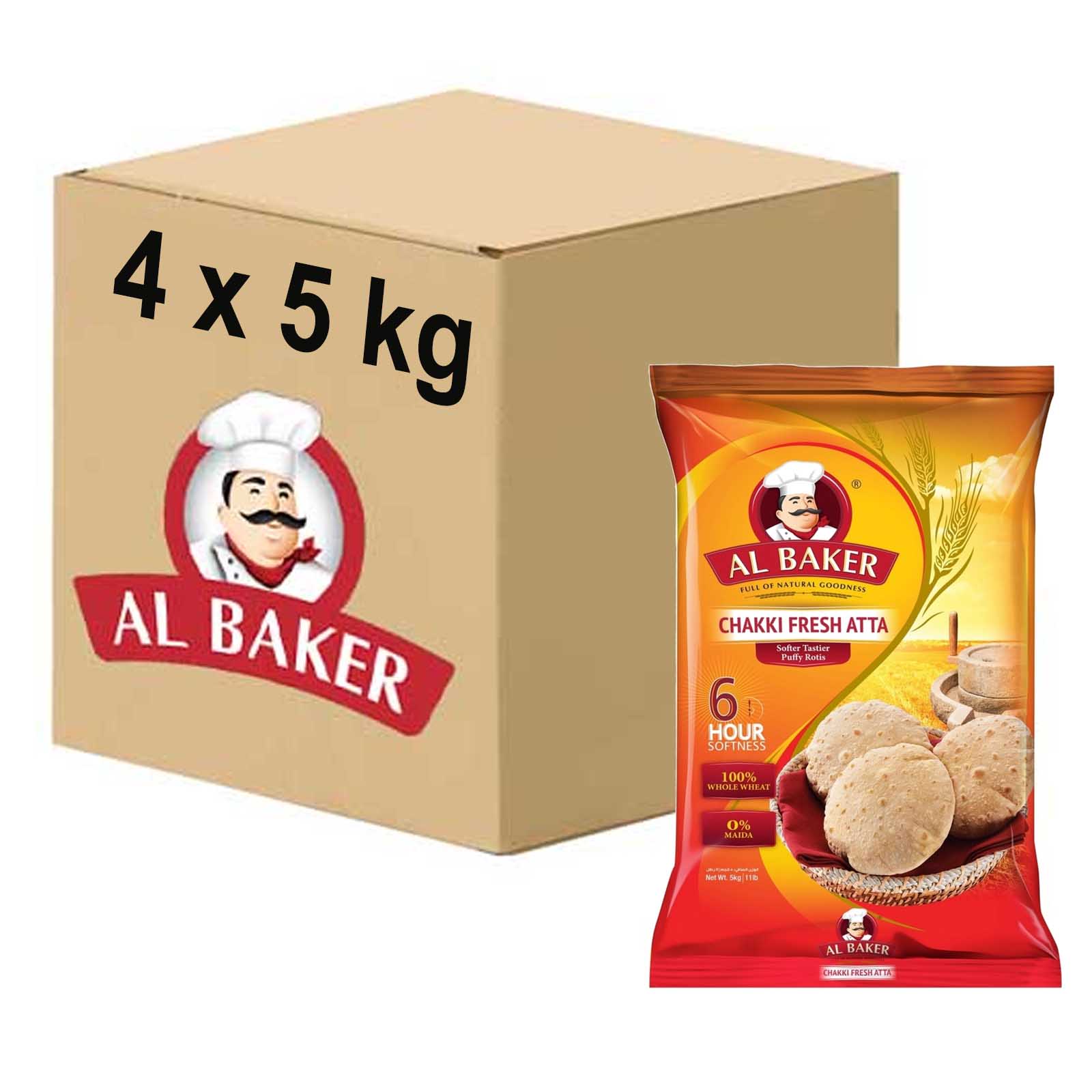 FLOUR CHAKKI ATTA AL BAKER ( 4 X 5 KG )