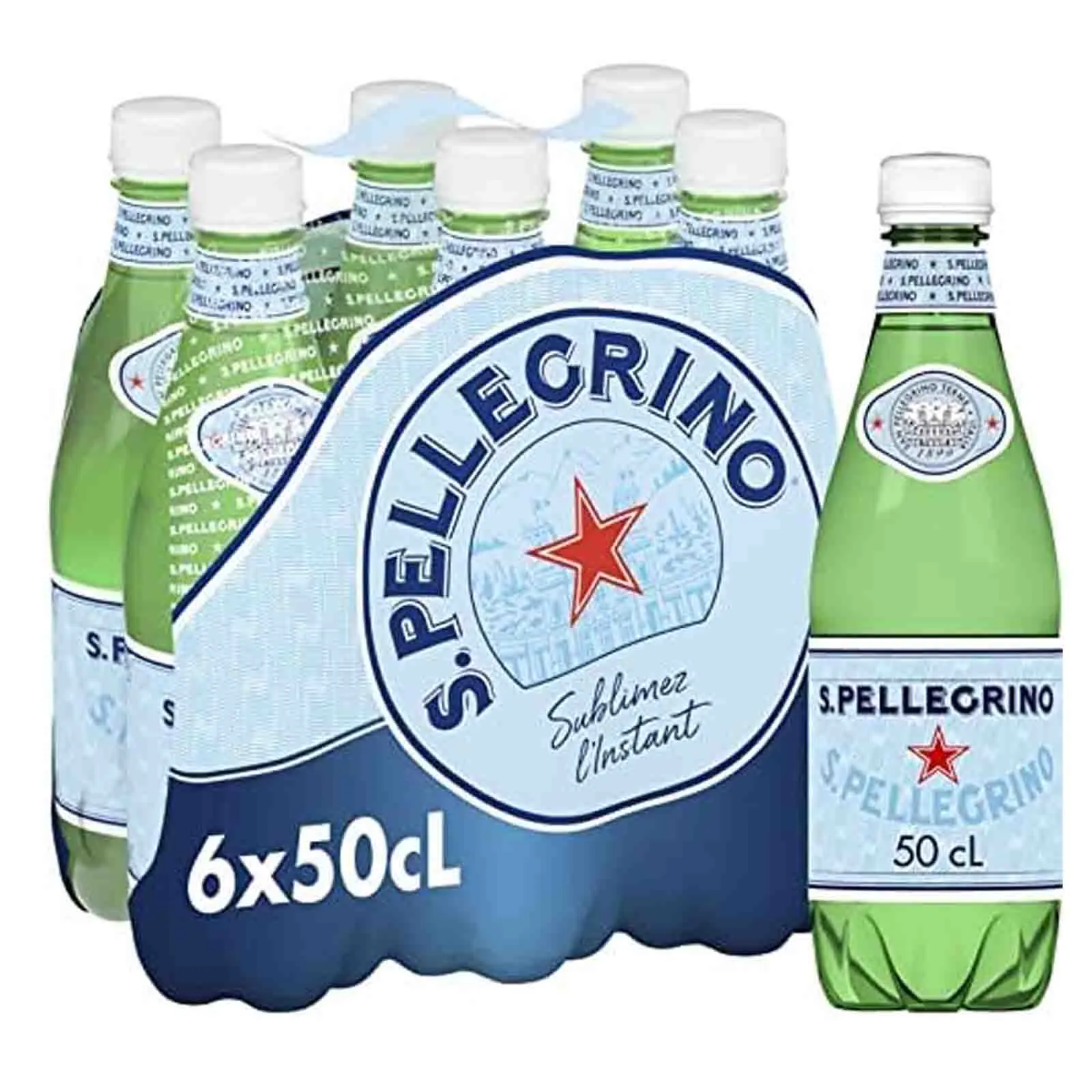 WATER SPARKLING PET BOTTLE SAN PELLEGRINO (6 X 500 ML)