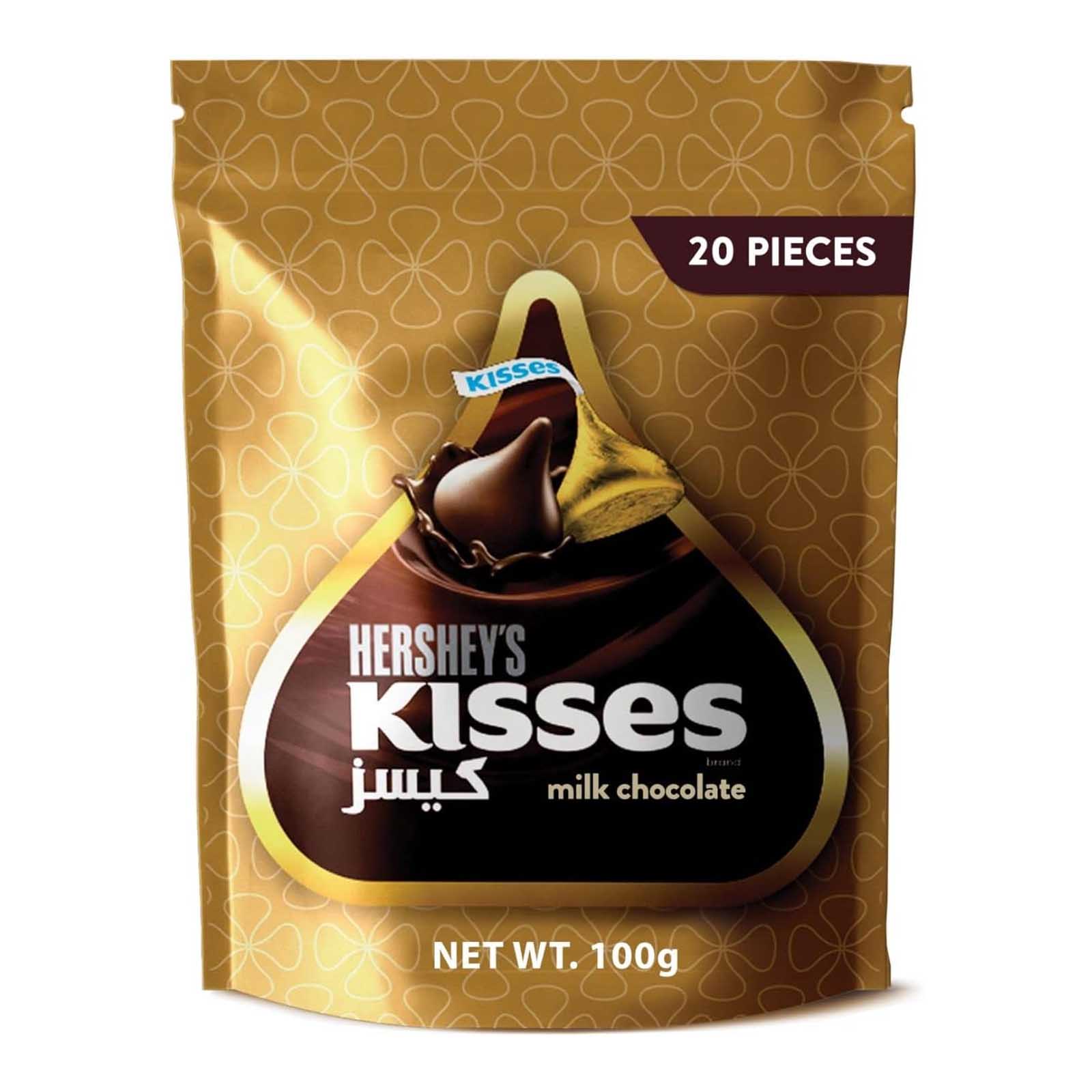 MILK CHOCOLATE KISSES HERSHEYS ( 100 GM )