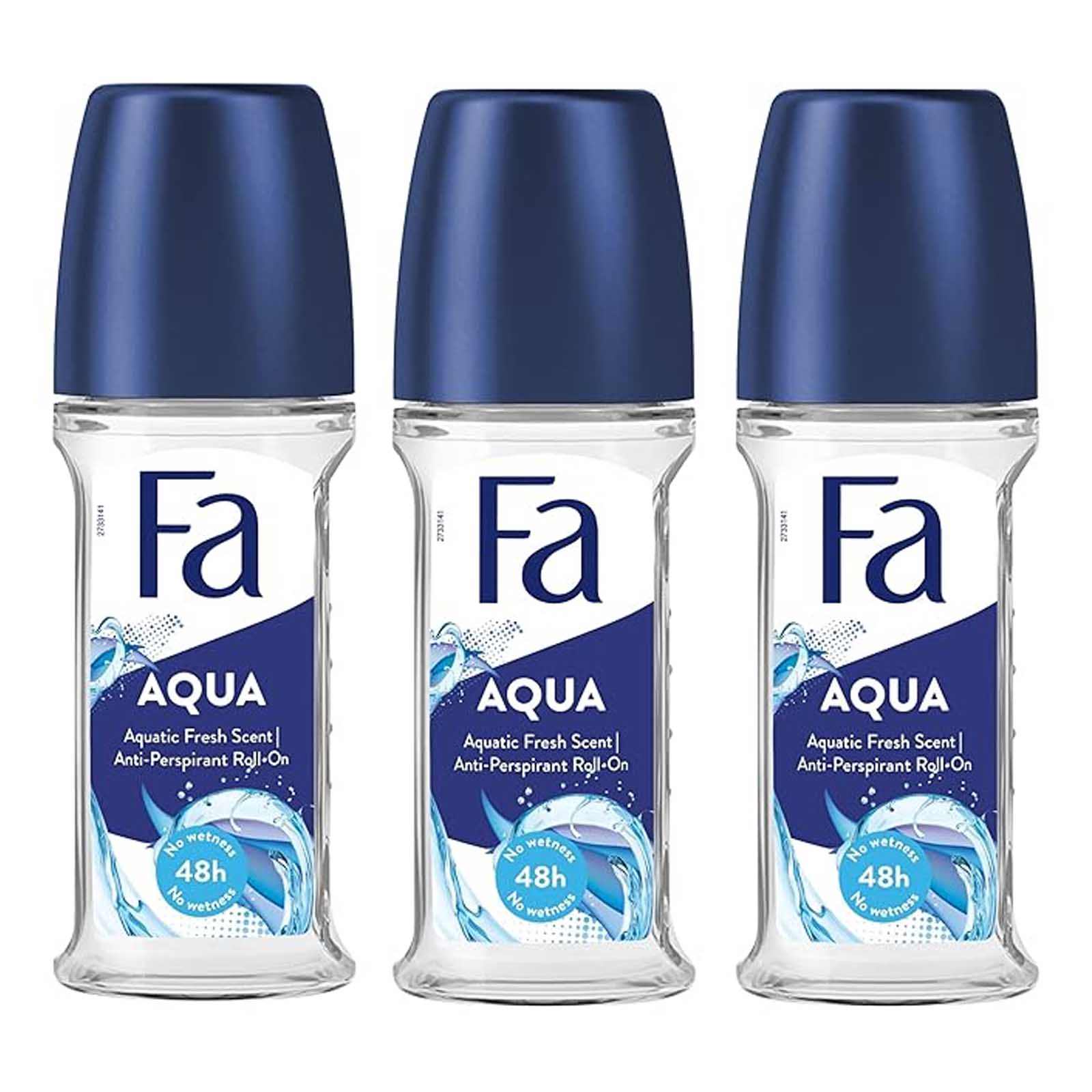 DEODORANT ROLL ON AQUA FA ( 3 X 50 ml ) 