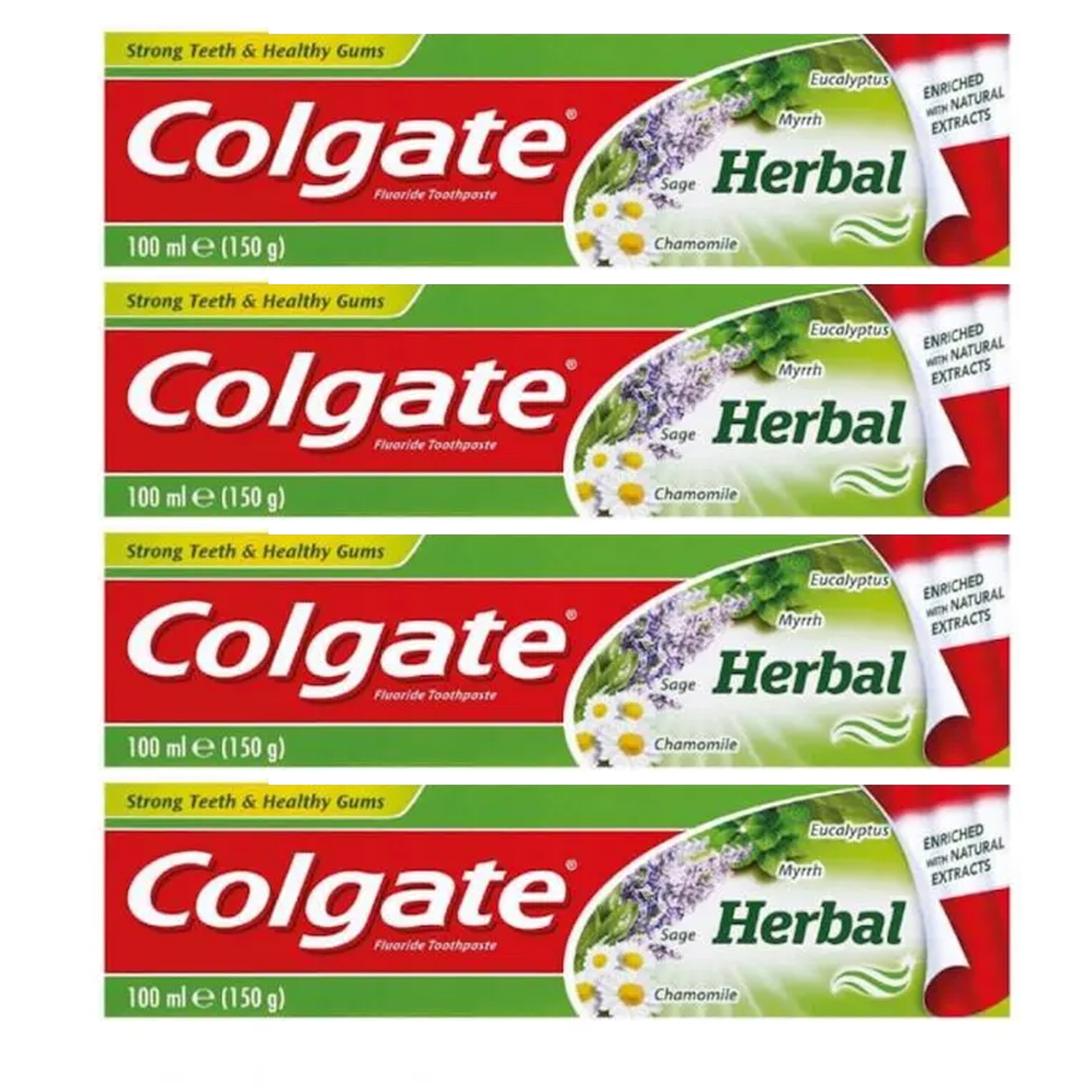 TOOTH PASTE HERBAL COLGATE (4 X 100 ml)