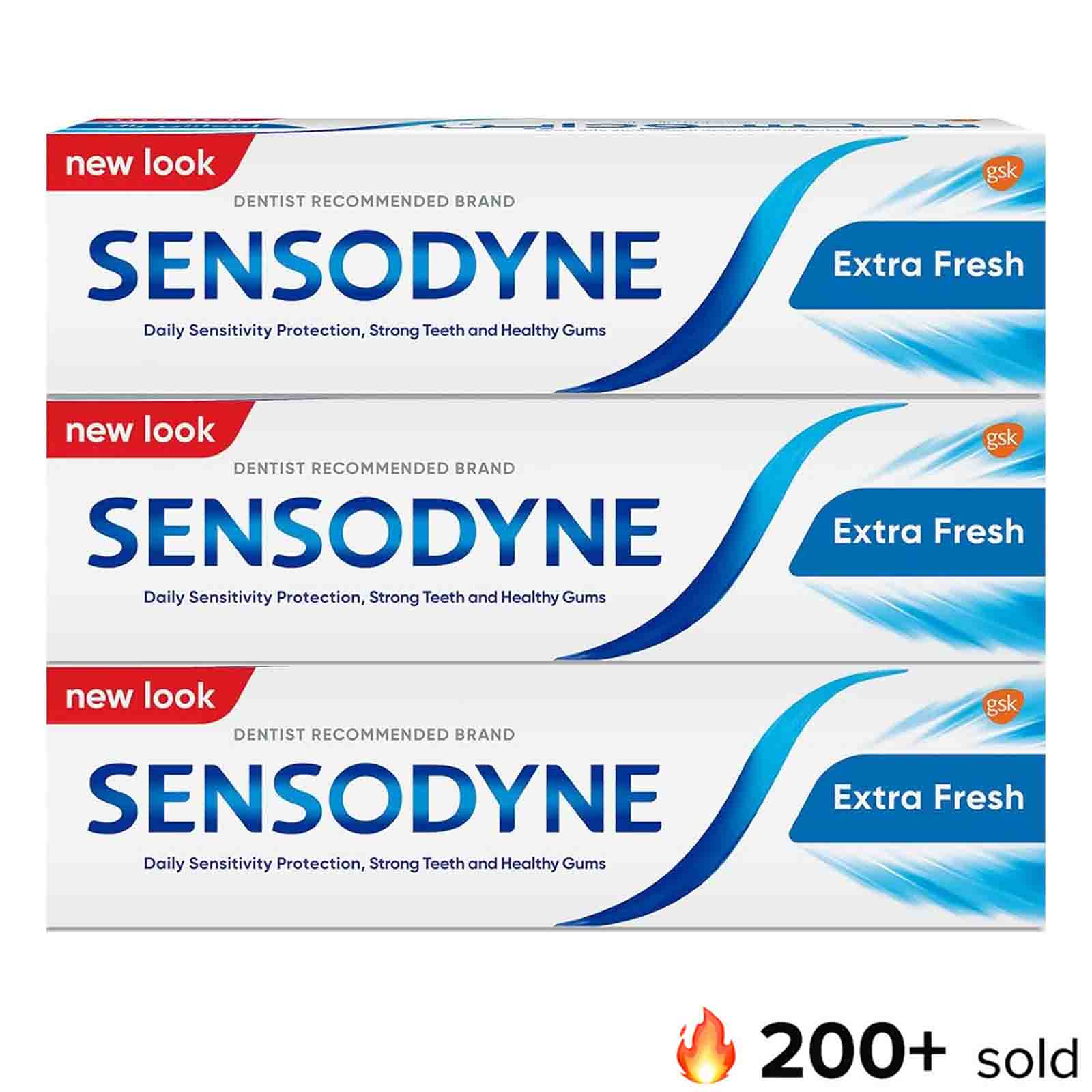 TOOTH PASTE EXTRA FRESH SENSODYNE ( 3 X 75 ml )