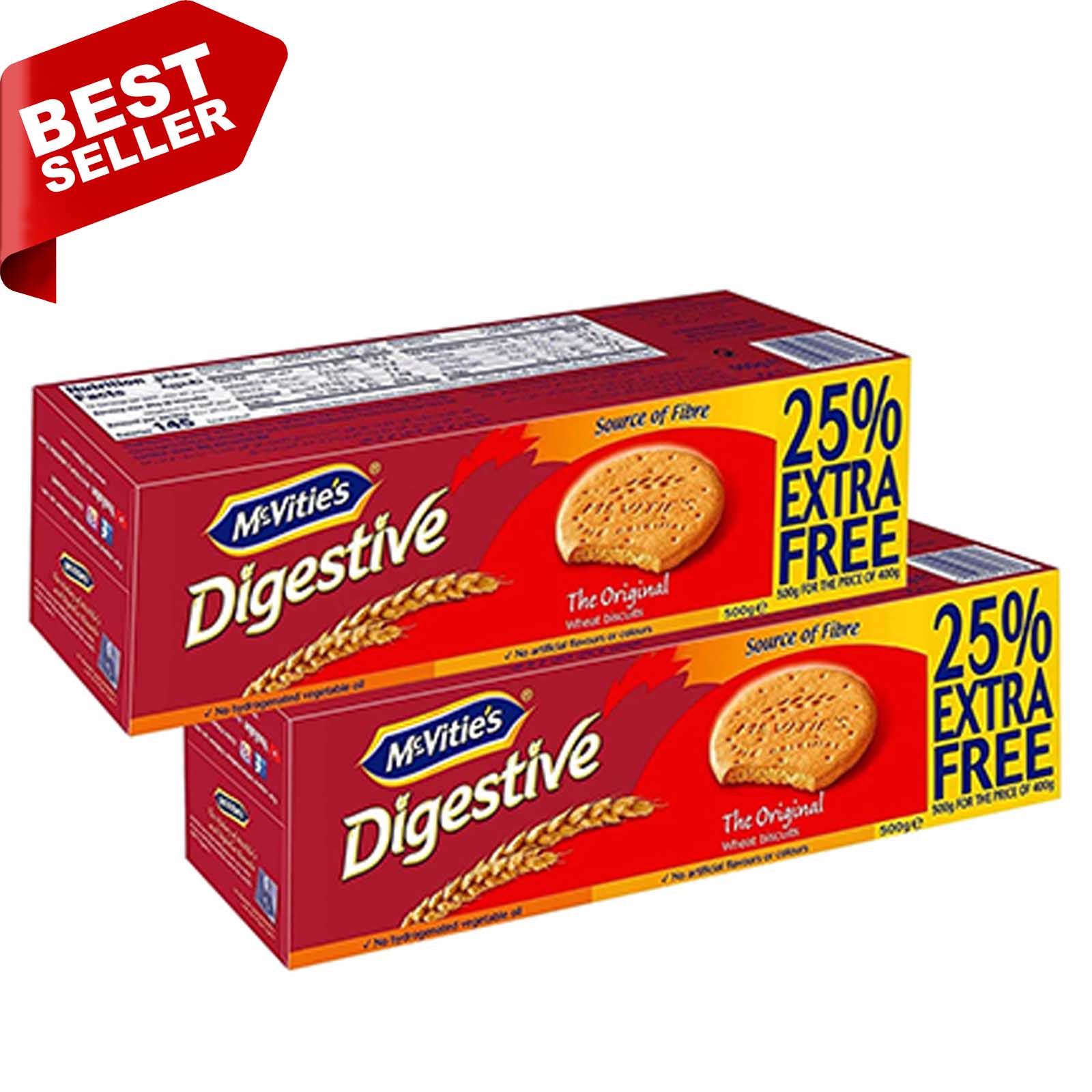 BISCUIT WHEAT DIGESTIVE ORIGINAL MCVITIES ( 2 X 500 gm )