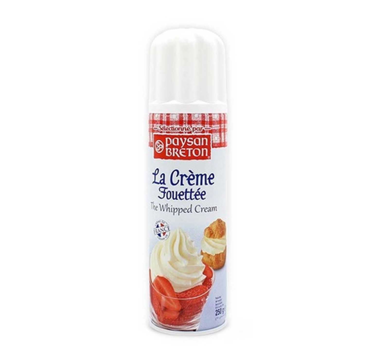 WHIPPING CREAM SPRAY CAN PAYSAN BRETON ( 250 GM )