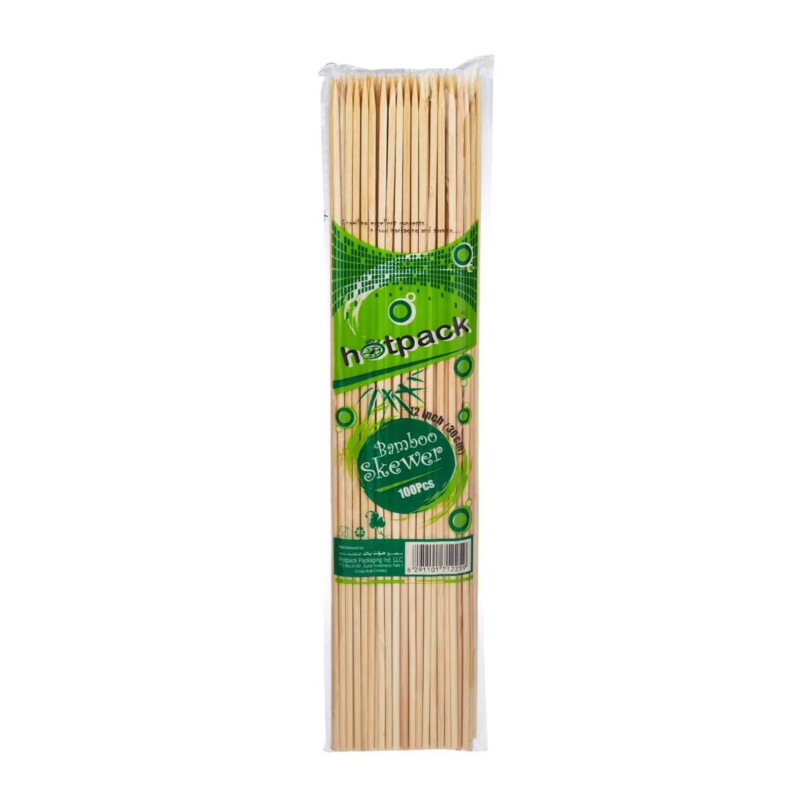 SKEWER BAMBOO 12 INCHES HOTPACK ( 100 PC )