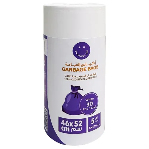 GARBAGE BAG OXO BIO DEGRADABLE 5G - 46 X 52 CM WTE ROLL GOODNESS ( 30 PCS )