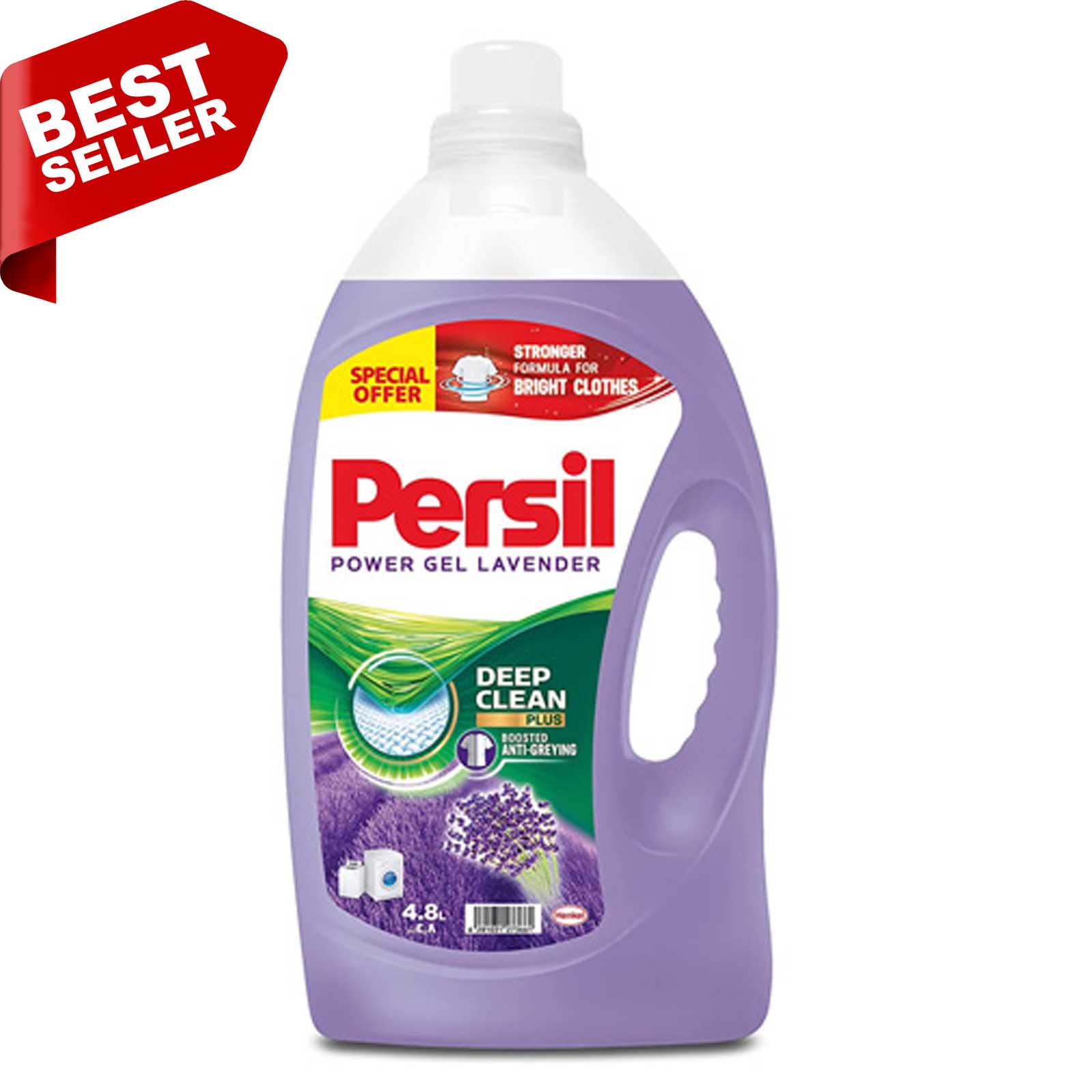 LAUNDRY LIQUID POWER GEL LAVENDER PERSIL (4.8 LTR)