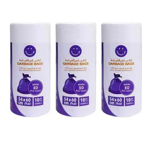 GARBAGE BAG OXO BIO DEGRADABLE 10 G - 54 X 60 CM WTE ROLL GOODNESS (3 X 30 PCS )