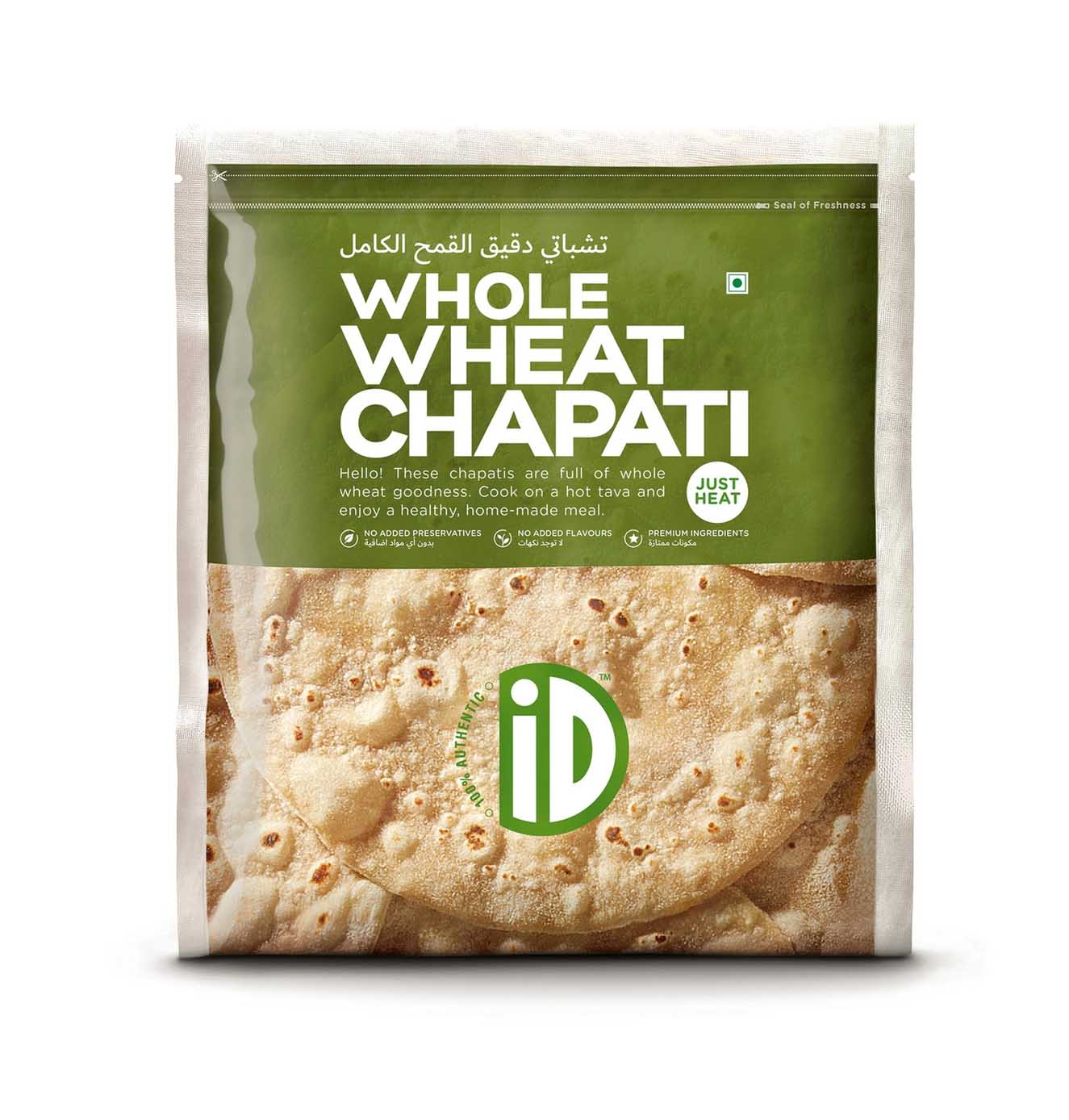 CHAPATI WHOLE WHEAT ID NATURAL ( 1 X 10 PC )