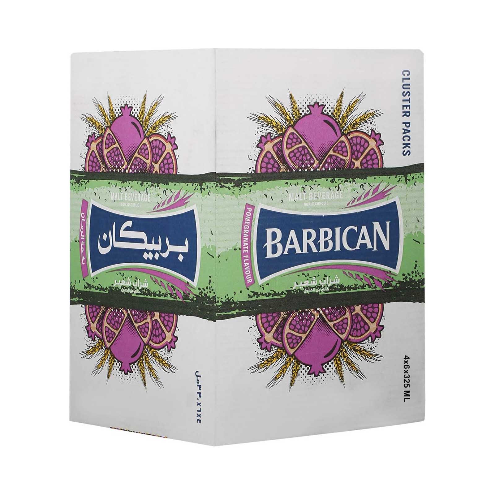 NON ALCOHOLIC BEVERAGE POMEGRANATE BARBICAN ( 4 X 6 X 325 ml )