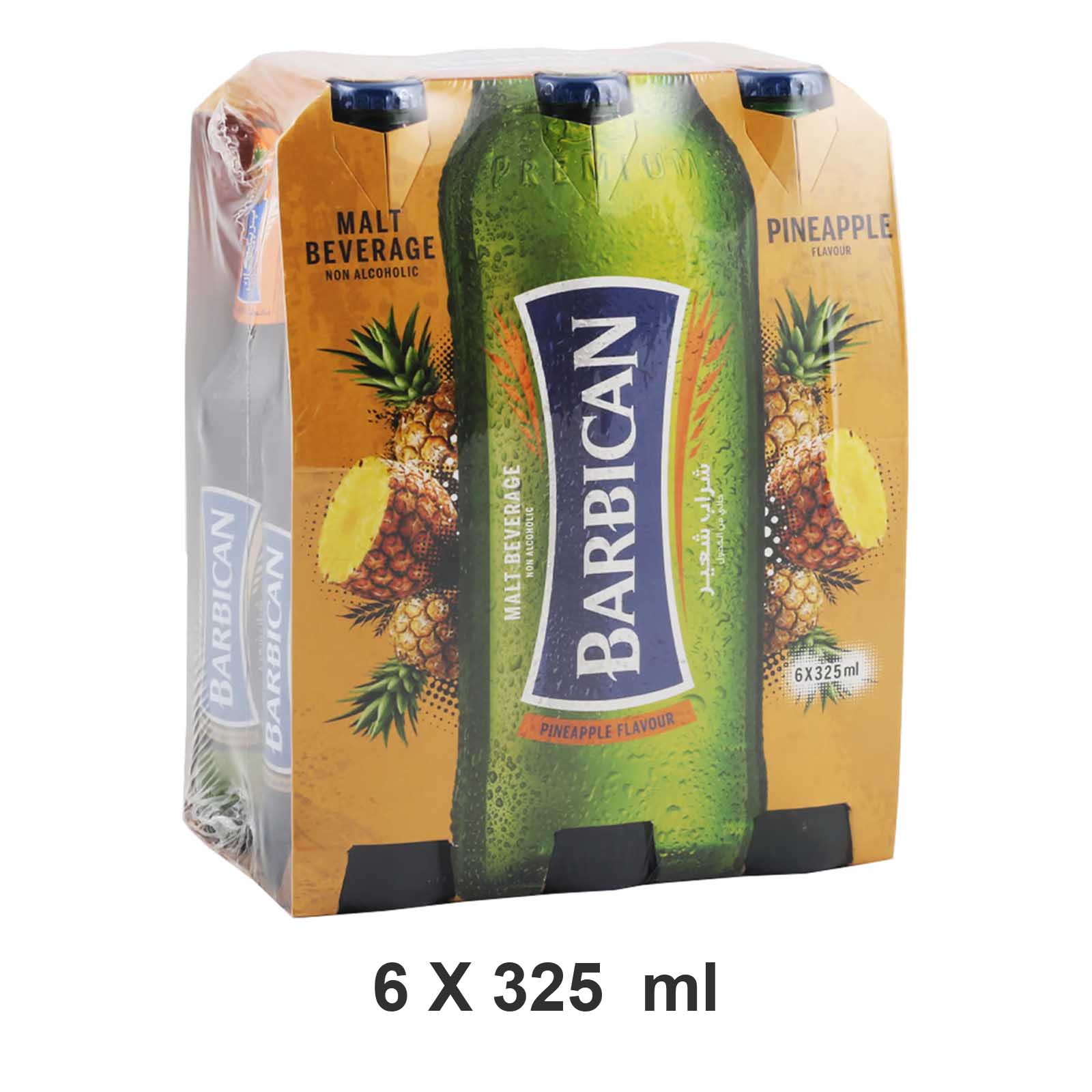 NON ALCHOHOLIC BEVERAGE PINEAPPLE BARBICAN ( 6 X 325 ML )