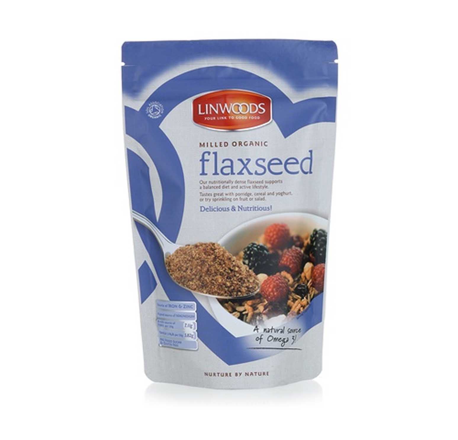 FLAX SEEDS MILLED ORGANIC LINWOODS ( 200gm )