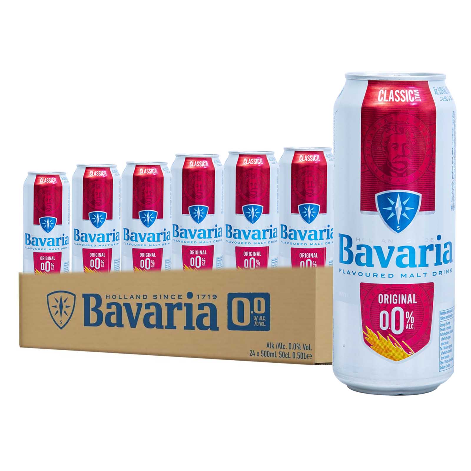 BEER NON ALCOHOLIC PREMIUM ORIGINAL BAVARIA ( 24 X 500 ML )