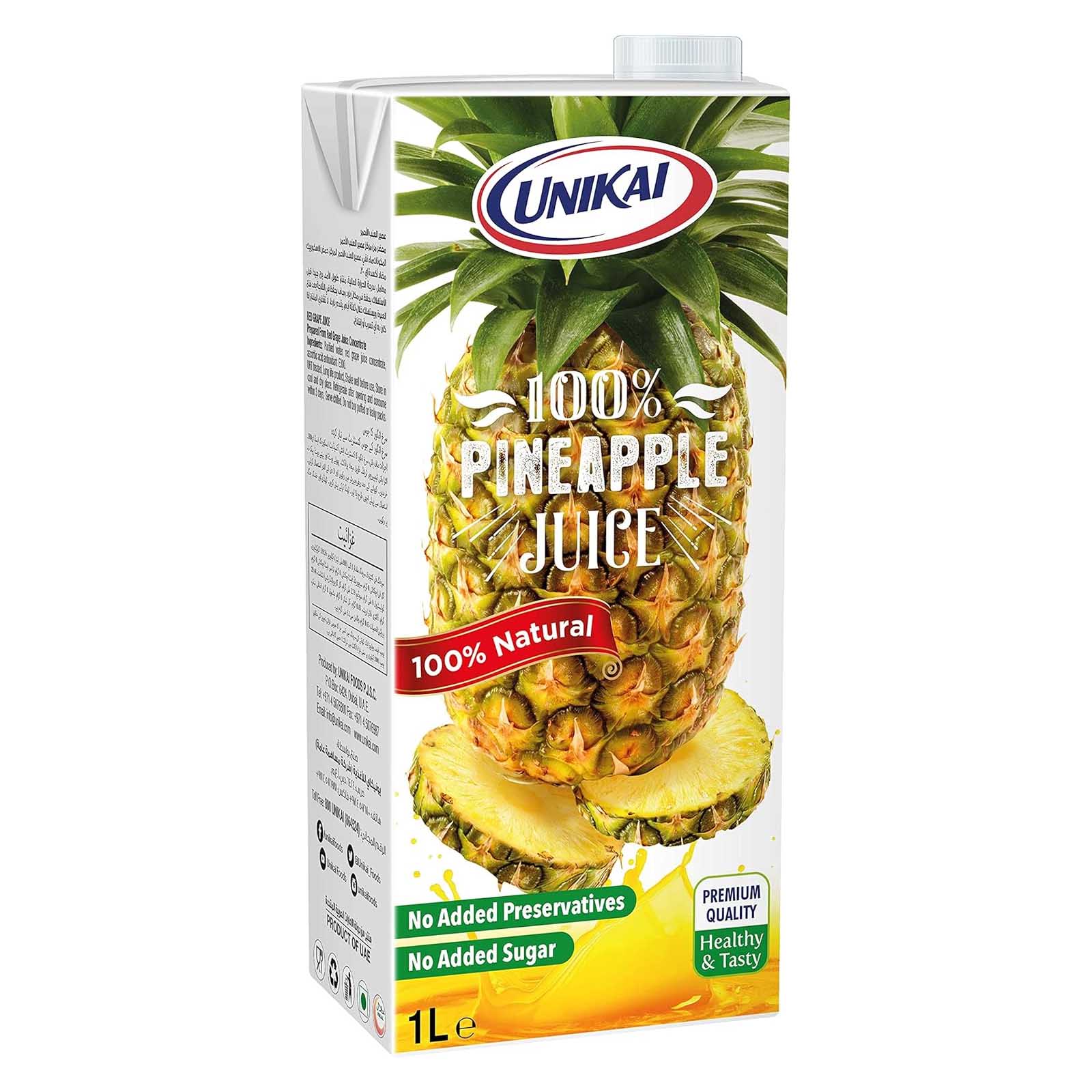 JUICE PINEAPPLE UHT UNIKAI ( 1 LTR )