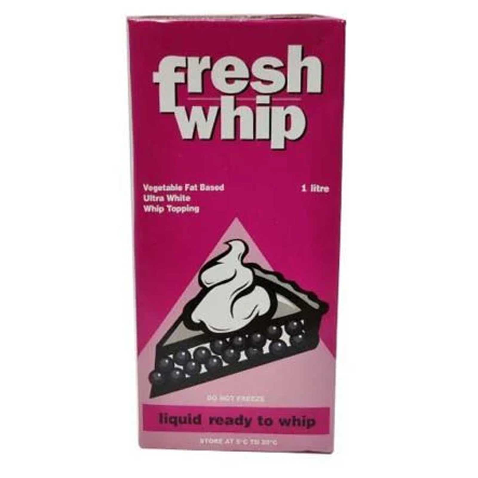 WHIP TOPPING CREAM VEGETABLE FAT BASED FRESH WHIP ( 1 LTR )