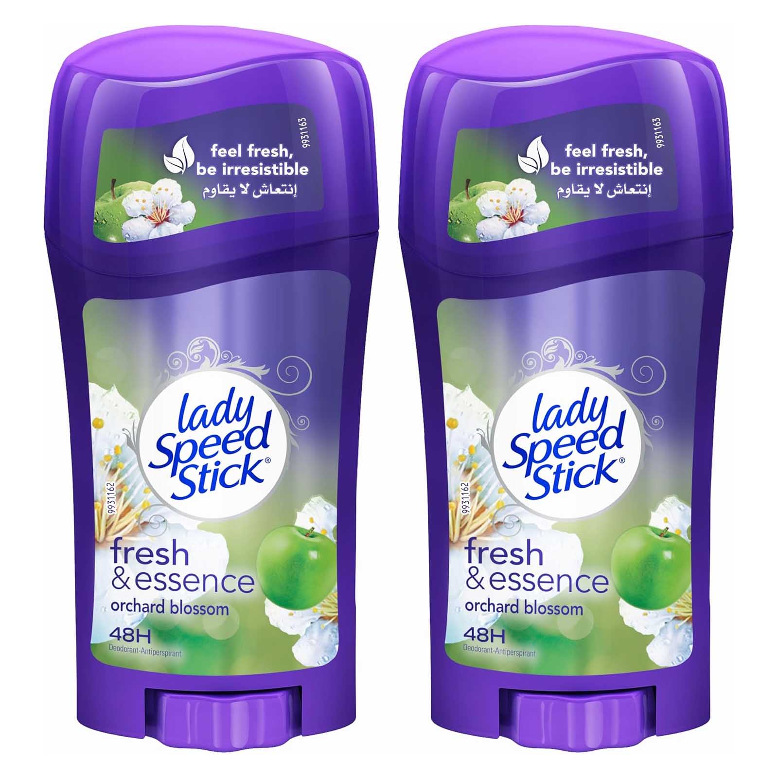 ANTIPERSPIRANT DEO STICK FRESH & ESSENCE ORCHARD BLOSSOM LADY SPEED STICK ( 2 X 65 GM )