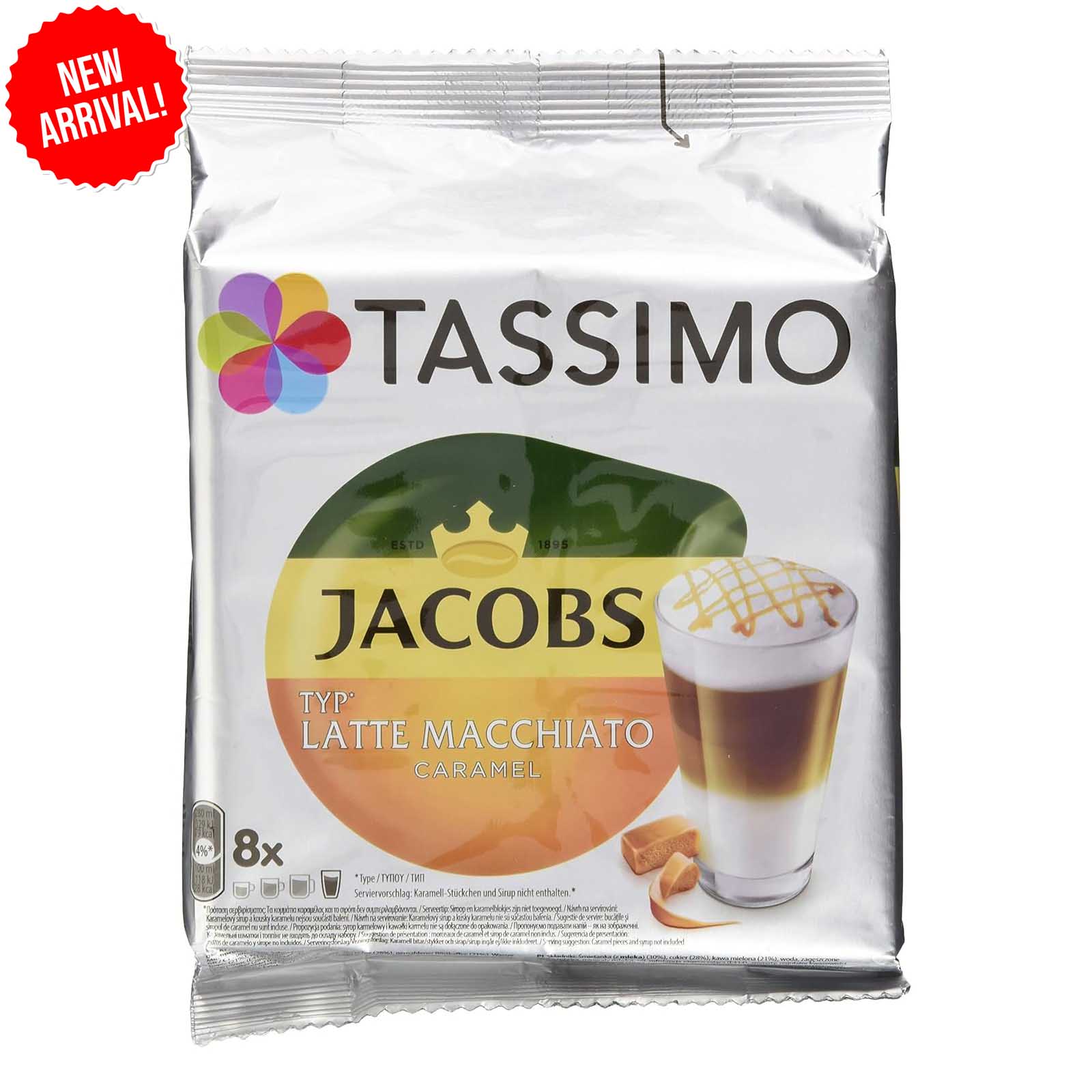 COFFEE LATTE MACCHIATO CARAMEL JACOBS ( 268 GM )