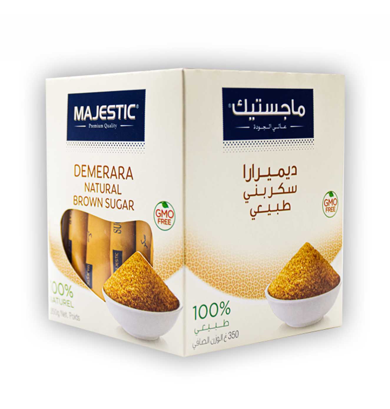 SUGAR BROWN STICKS DEMERARA MAJESTIC ( 350 gm ) 