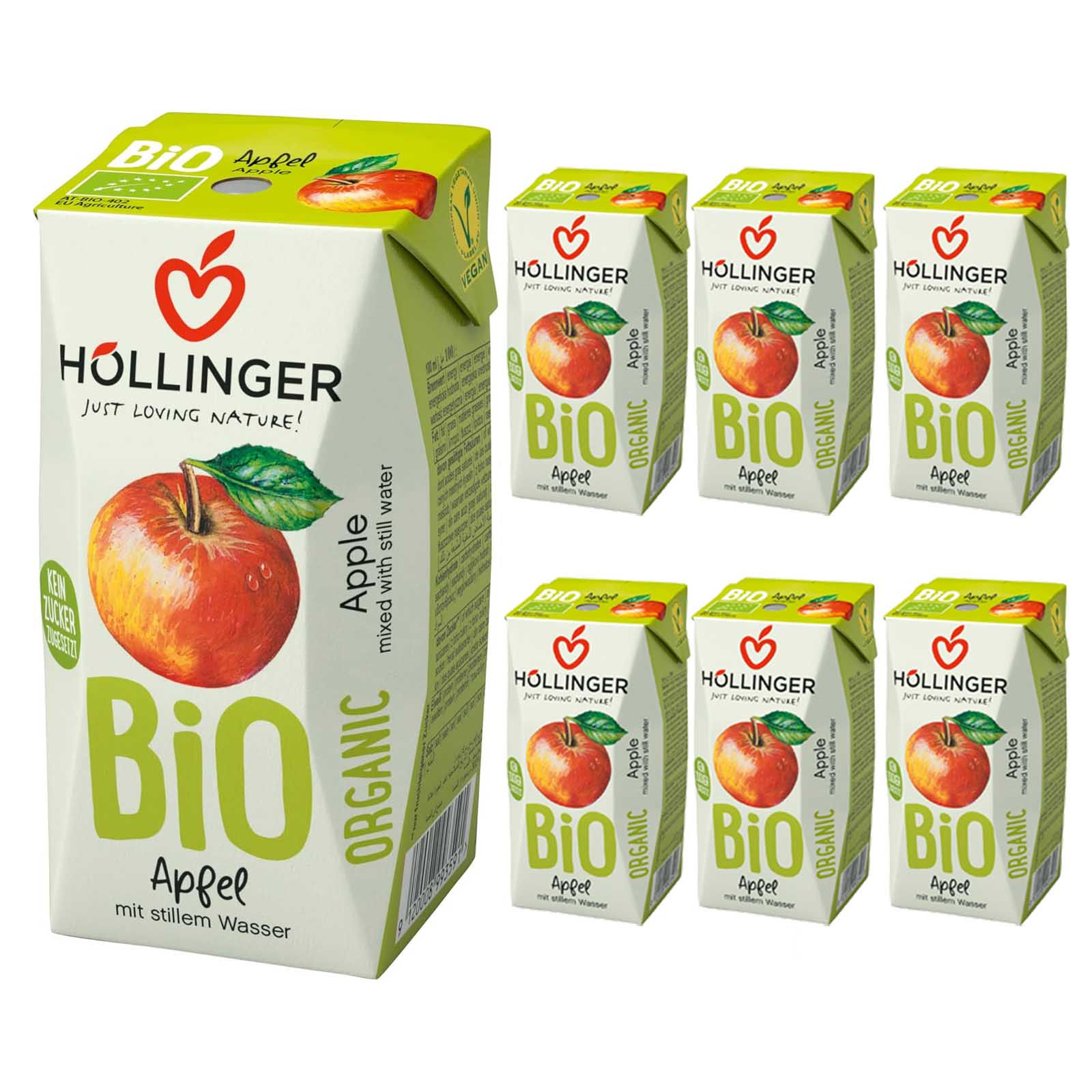 JUICE BIO ORGANIC APPLE HOLLINGER ( 6 X 200 ML )