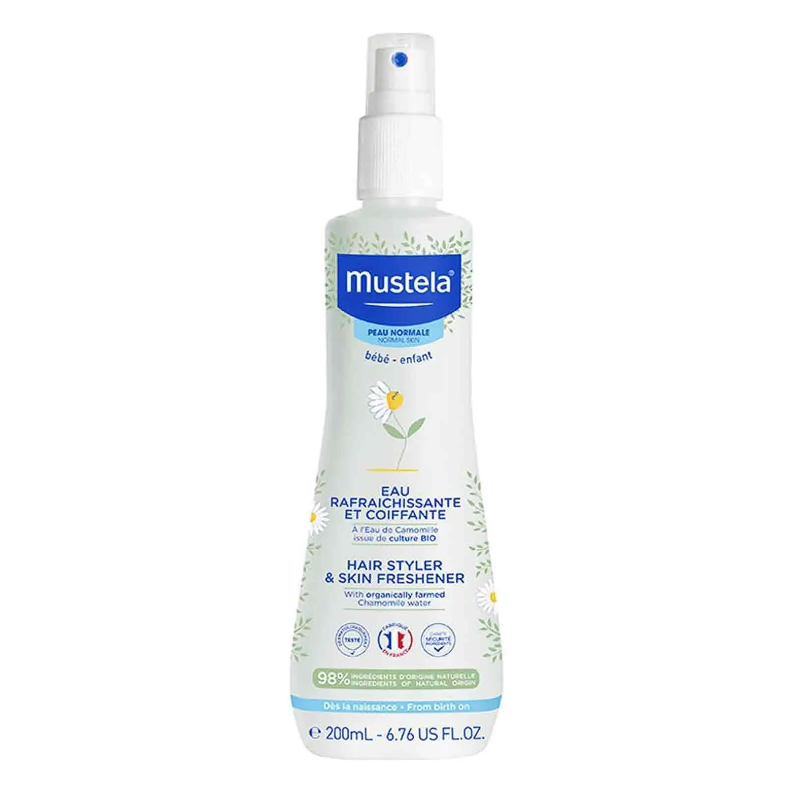  Mustela Baby Hair Styler & Skin Freshener with Natural Avocado & Chamomile Water Vegan & Hypoallergenic - 200 ml